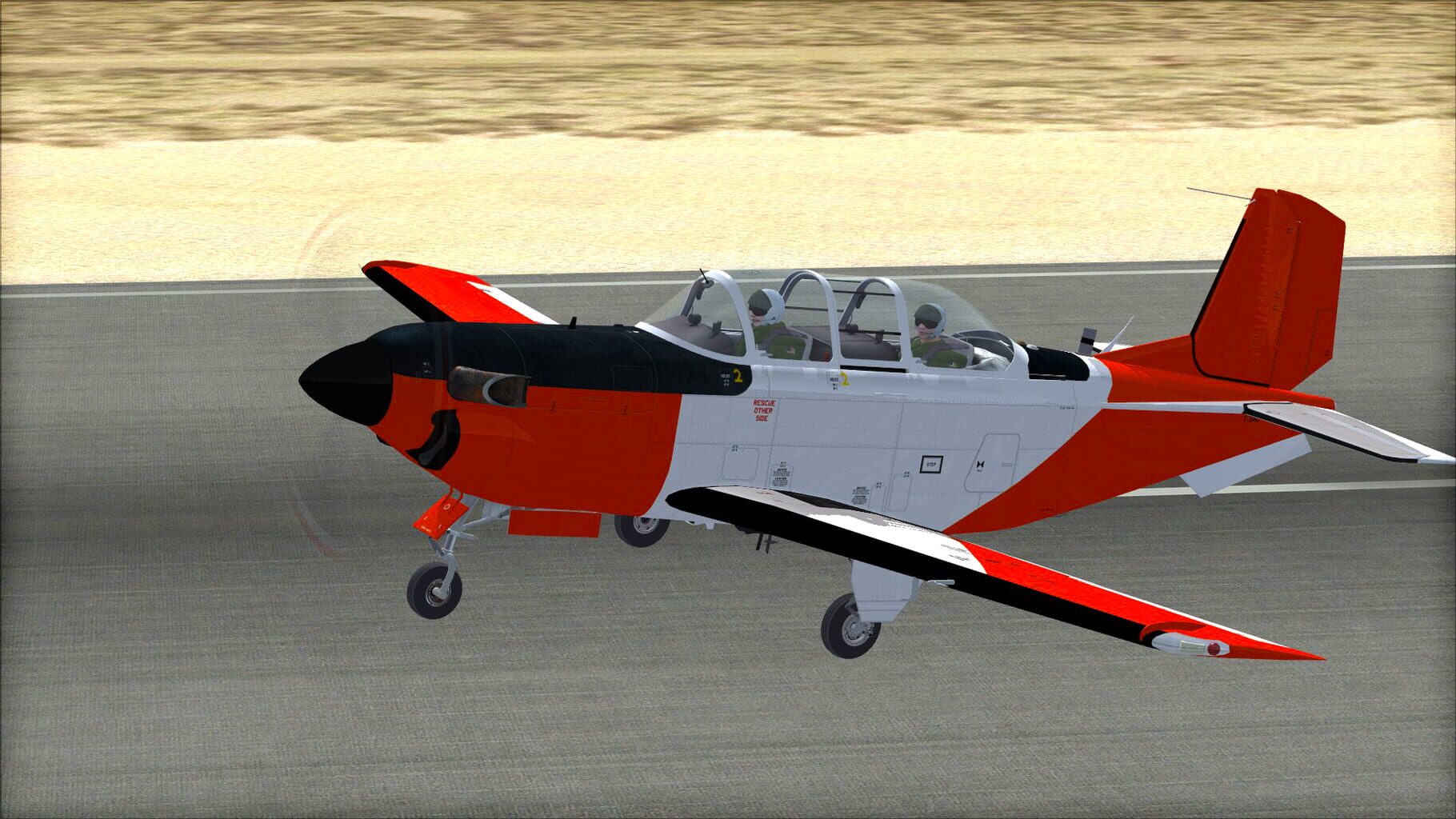 Microsoft Flight Simulator X: Steam Edition - Beechcraft T-34C Turbo Mentor