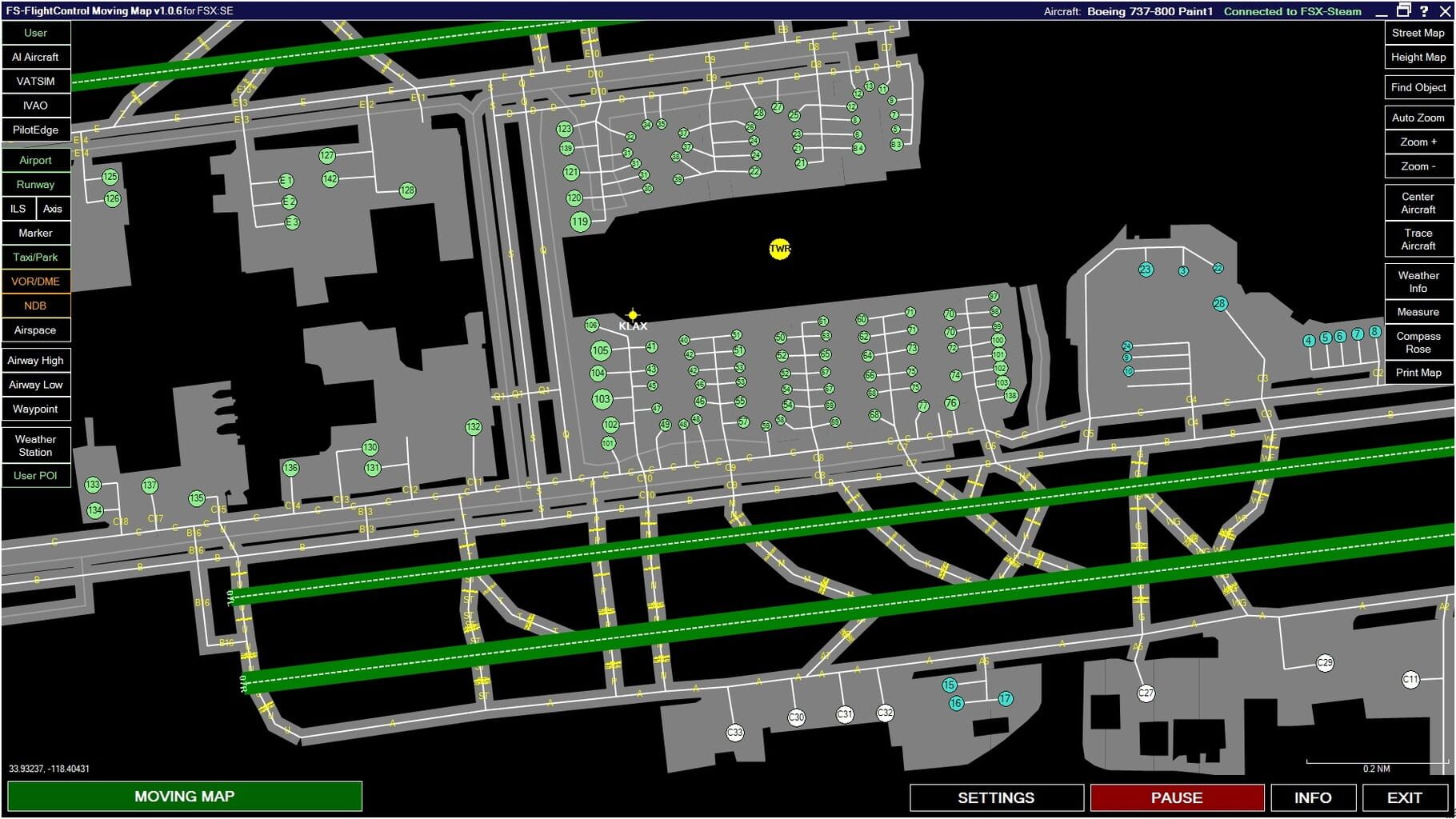 Microsoft Flight Simulator X: Steam Edition - Moving Map