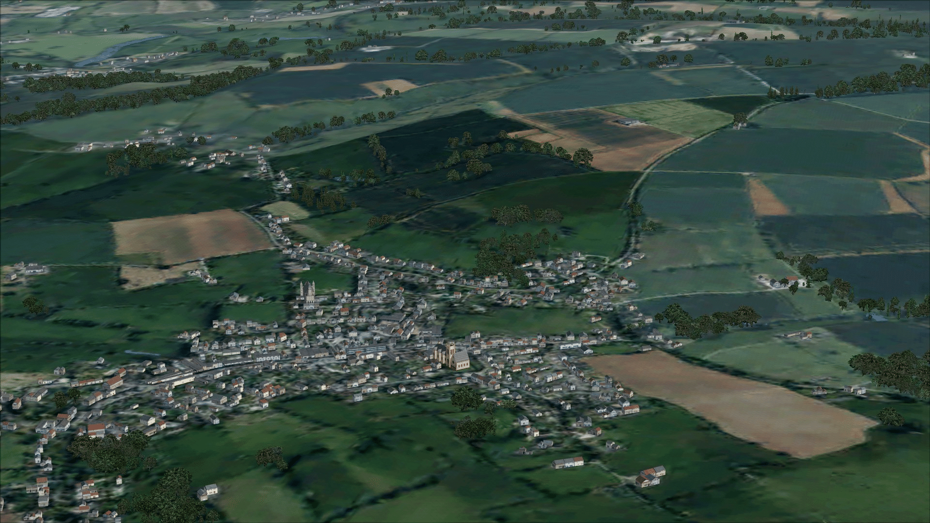 Microsoft Flight Simulator X: Steam Edition - VFR Real Scenery NexGen 3D: Vol. 2 - Central England and North Wales screenshot