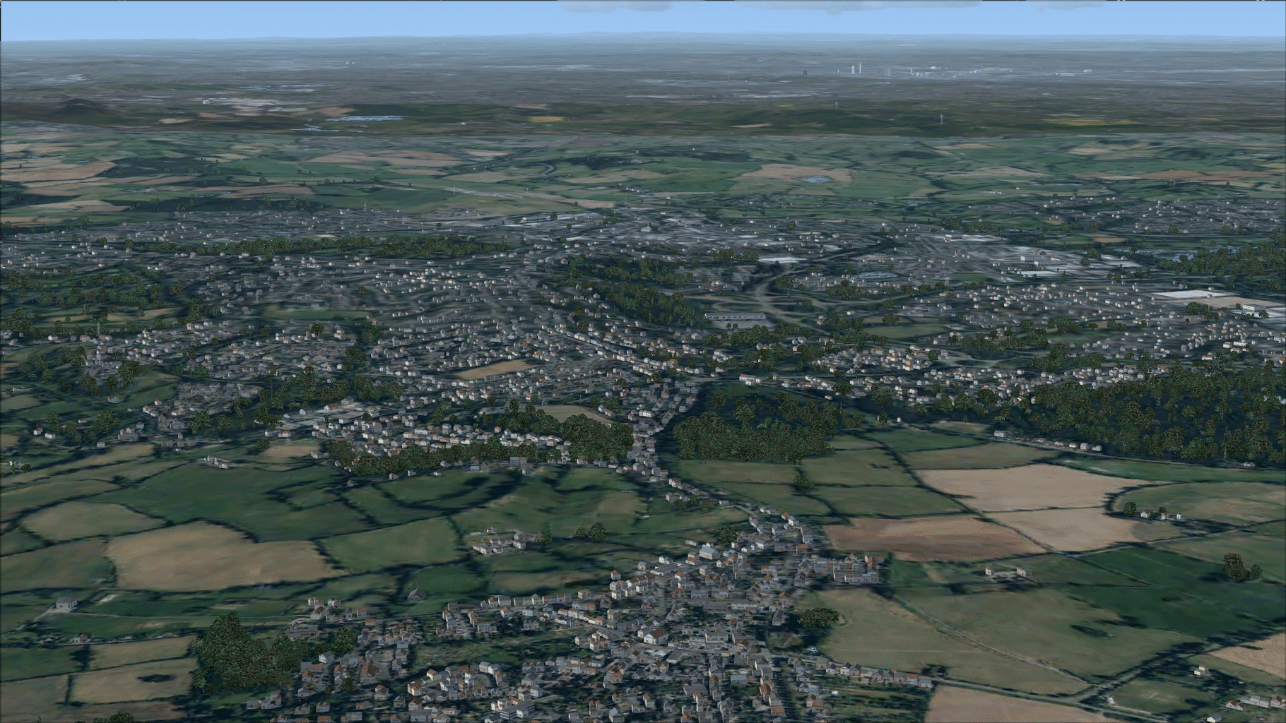 Microsoft Flight Simulator X: Steam Edition - VFR Real Scenery NexGen 3D: Vol. 2 - Central England and North Wales screenshot