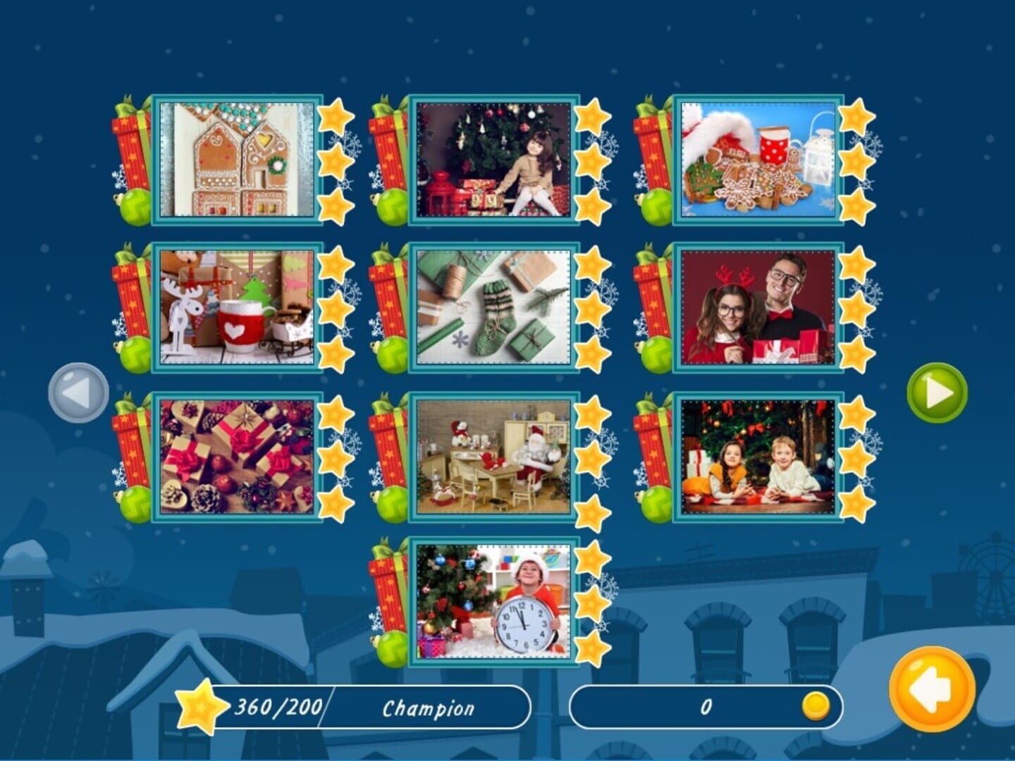 Holiday Mosaics Christmas Puzzles - Screenshot