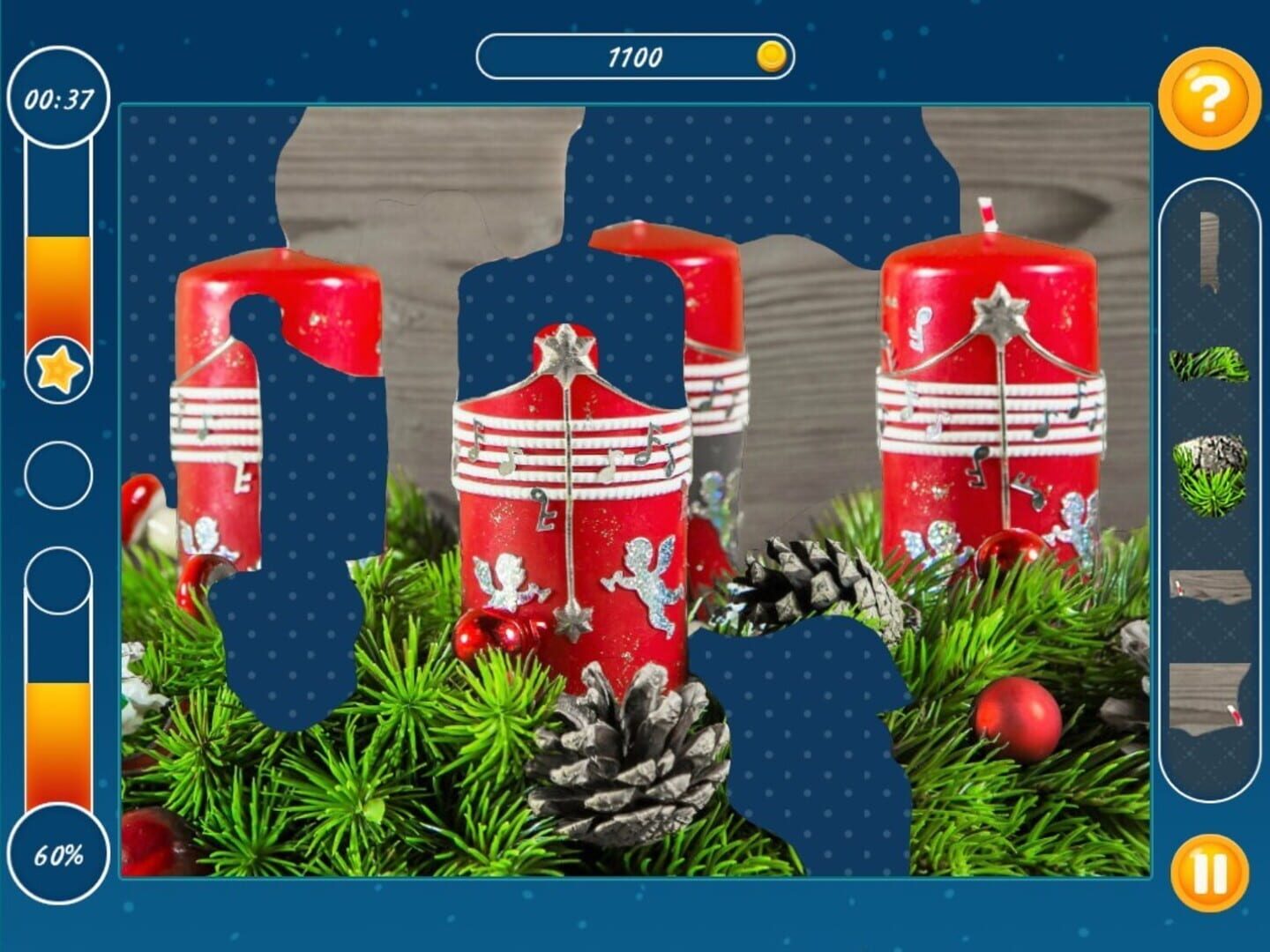 Holiday Mosaics Christmas Puzzles - Screenshot