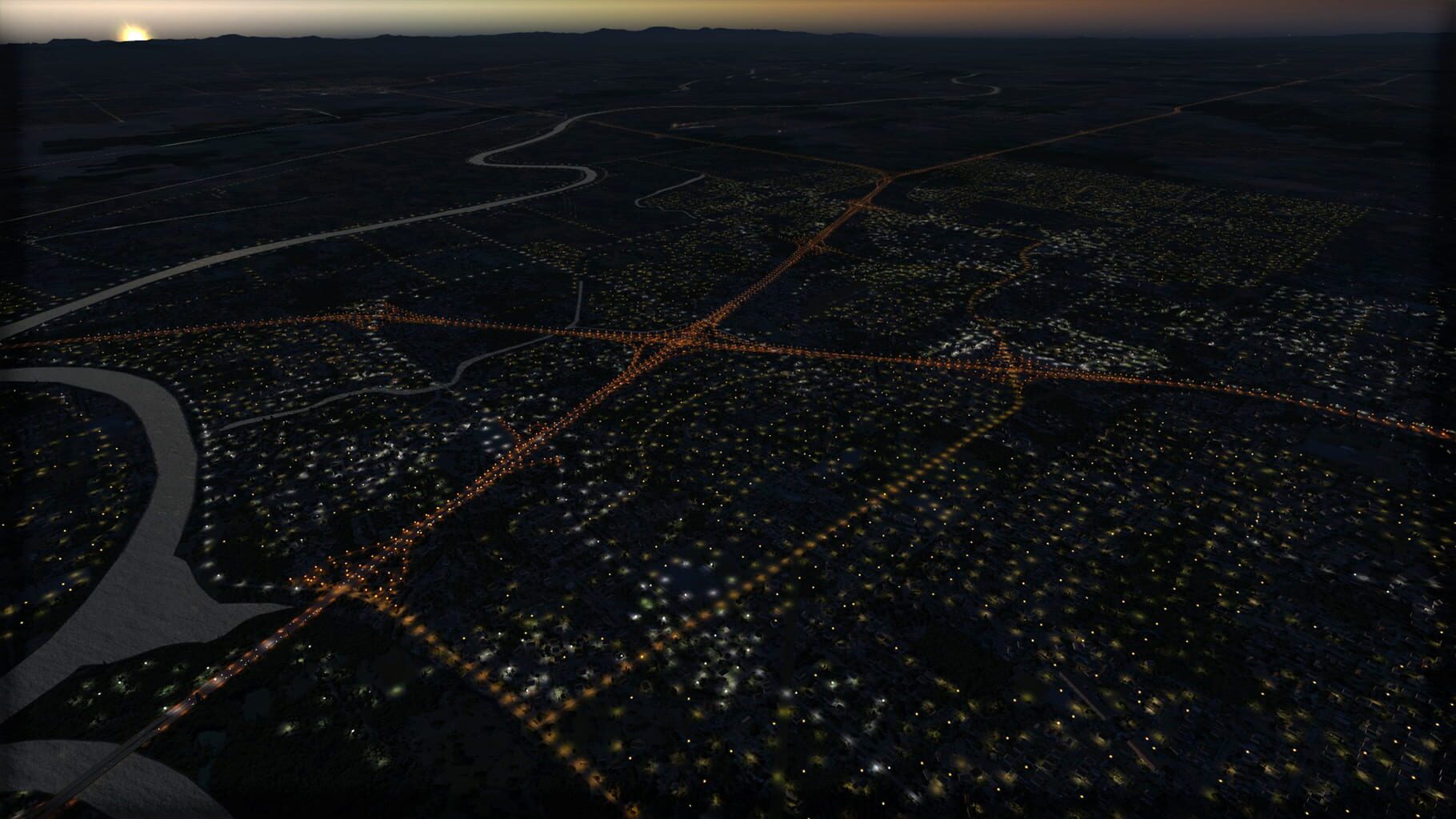 Microsoft Flight Simulator X: Steam Edition - Night Environment: California