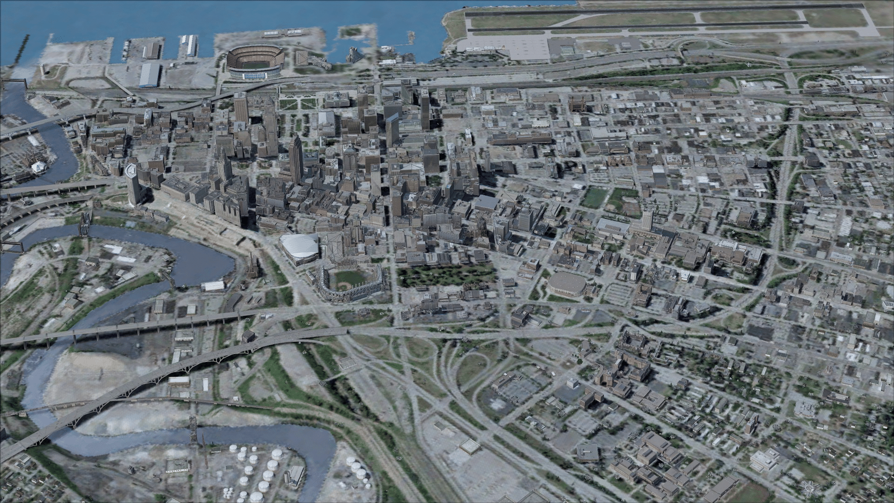 Microsoft Flight Simulator X: Steam Edition - US Cities X: Cleveland screenshot