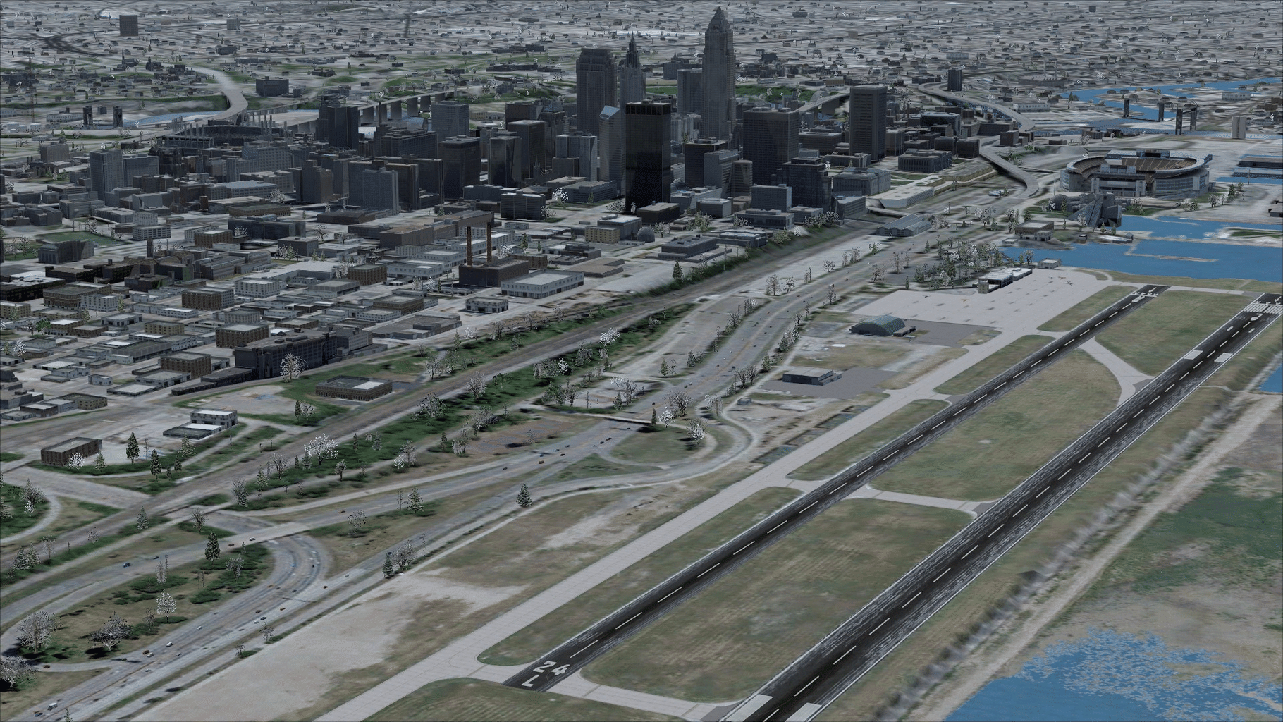 Microsoft Flight Simulator X: Steam Edition - US Cities X: Cleveland screenshot