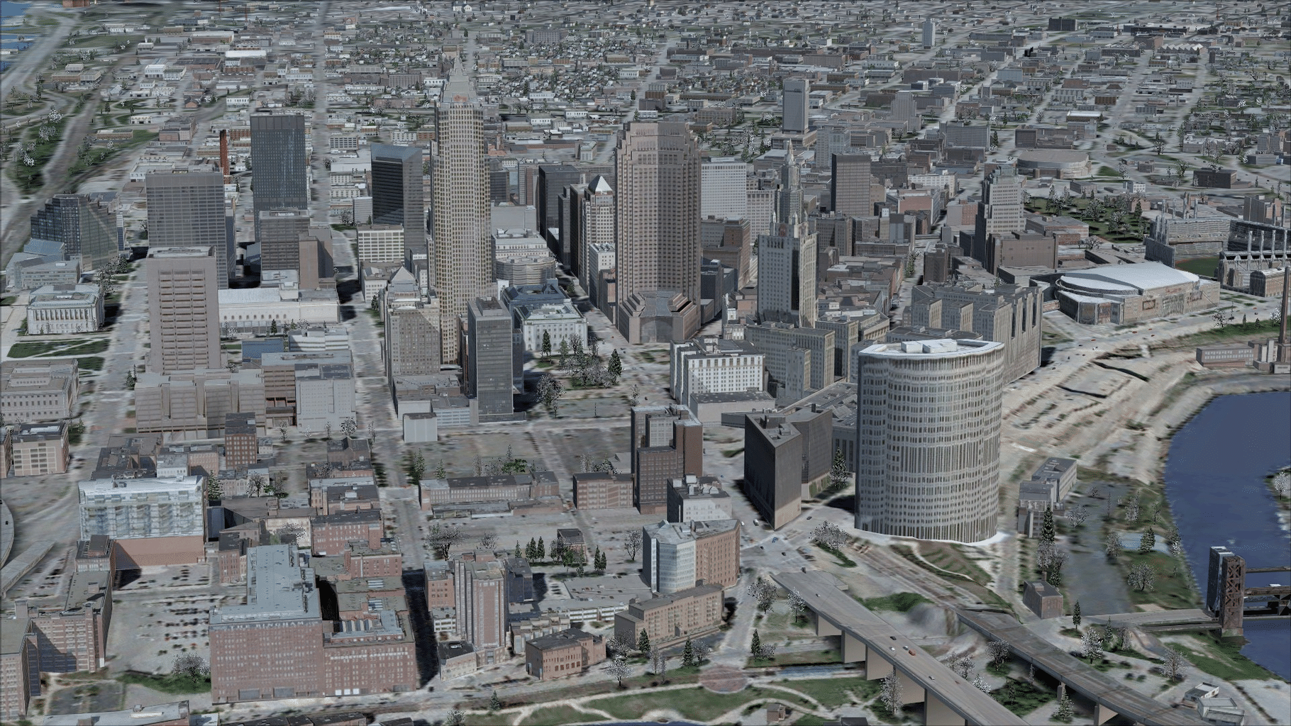 Microsoft Flight Simulator X: Steam Edition - US Cities X: Cleveland screenshot