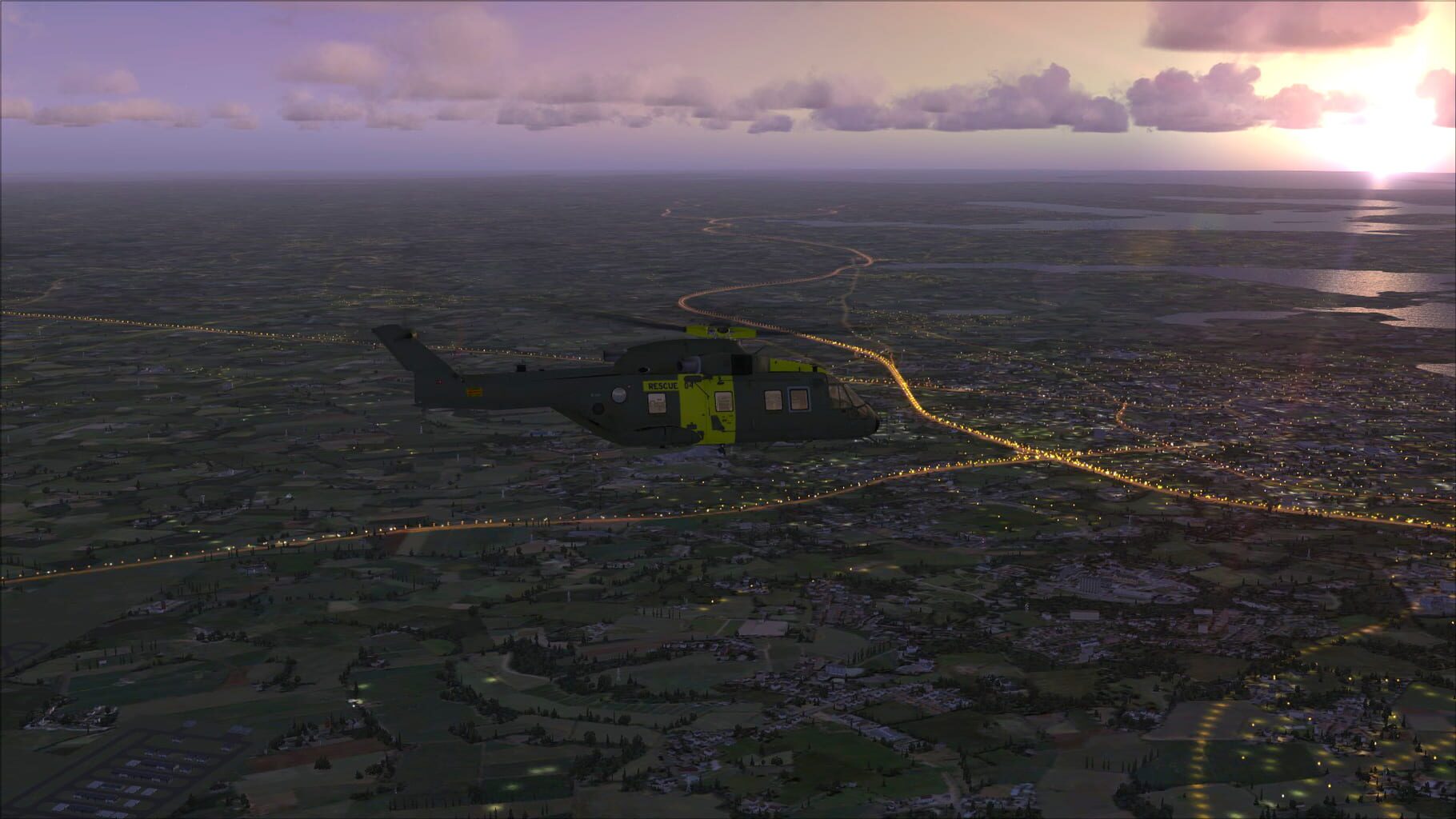 Microsoft Flight Simulator X: Steam Edition - Night Environment Denmark