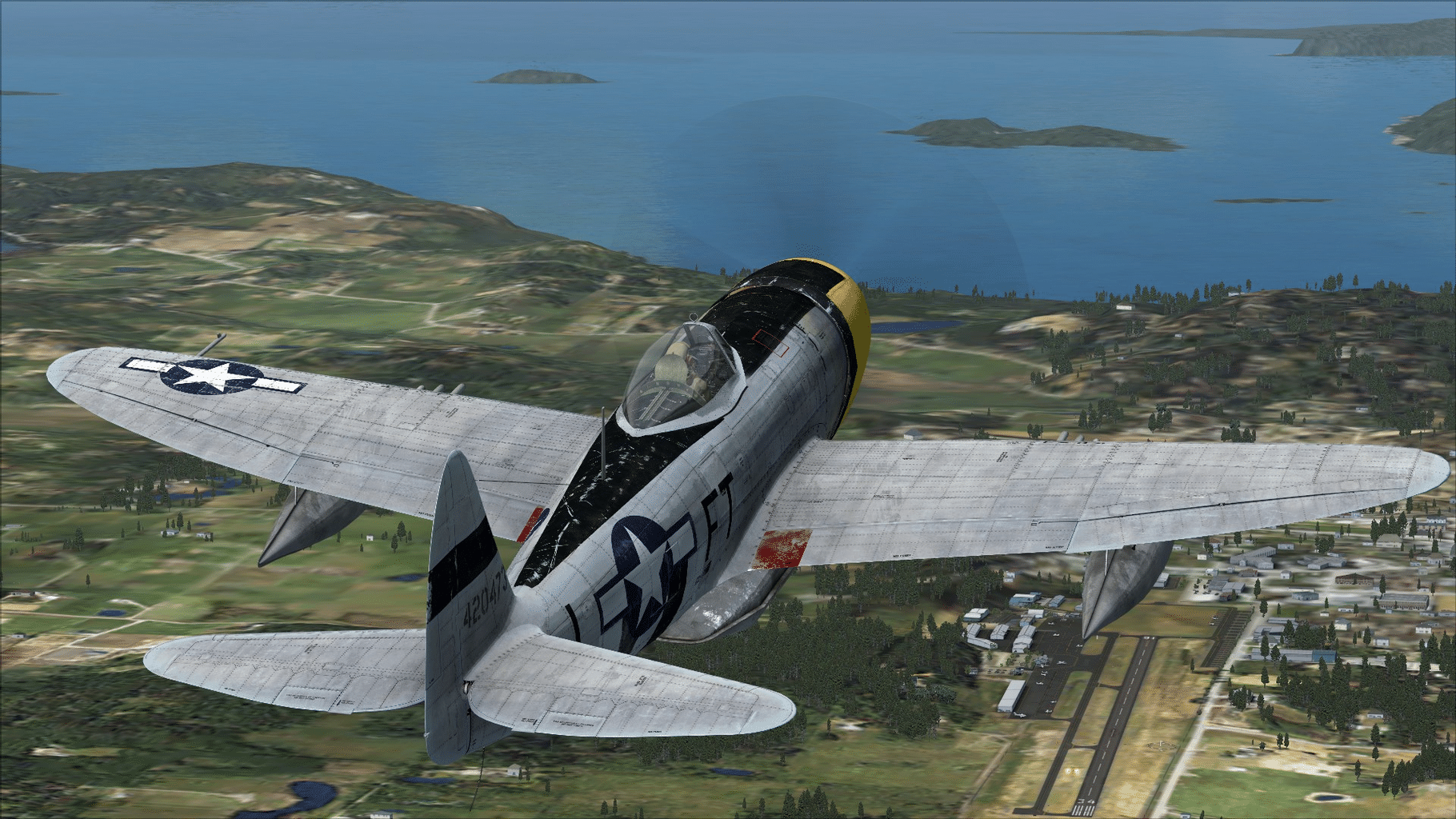 Microsoft Flight Simulator X: Steam Edition - Republic P-47D Thunderbolt screenshot