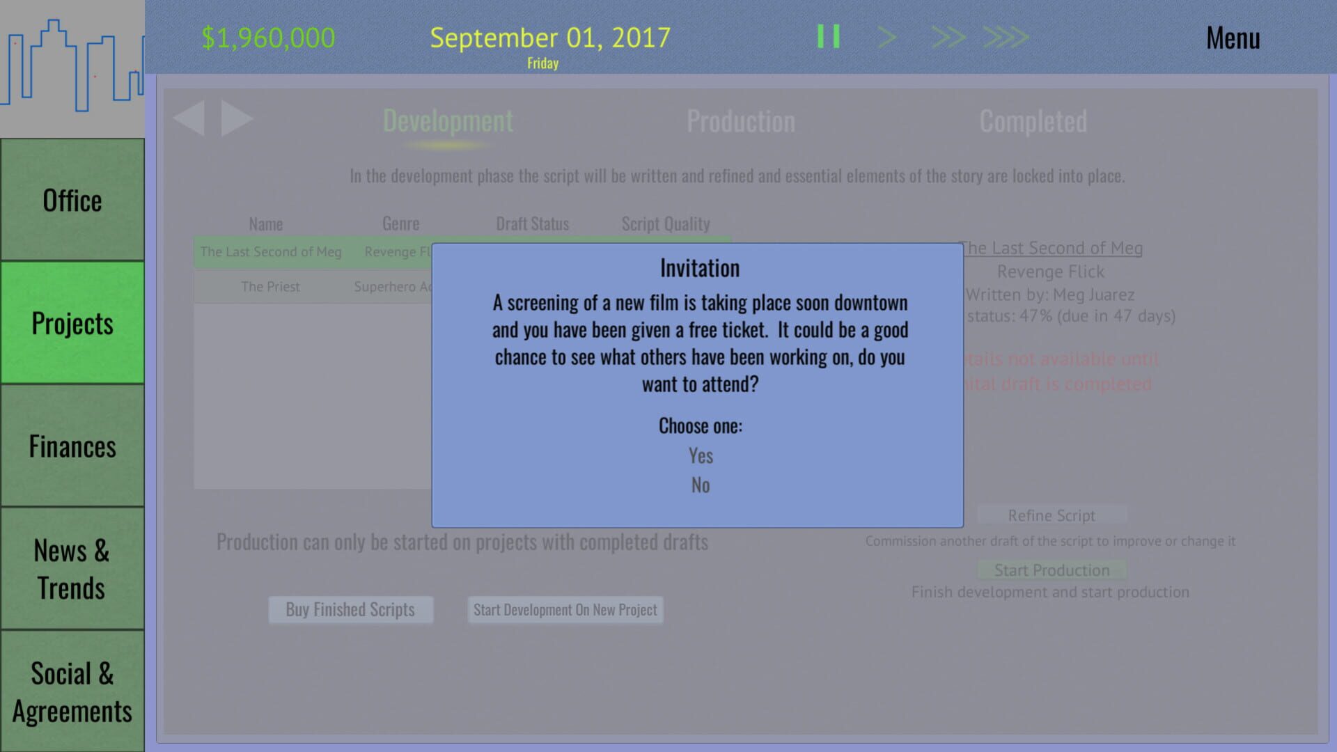 Tinseltown Tycoon - Screenshot