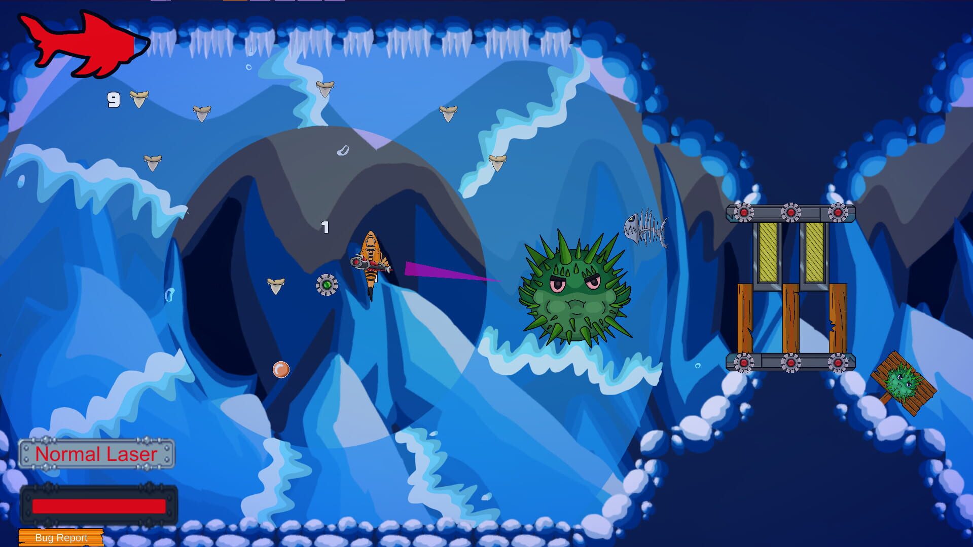 Frikin the Laser Shark - Screenshot