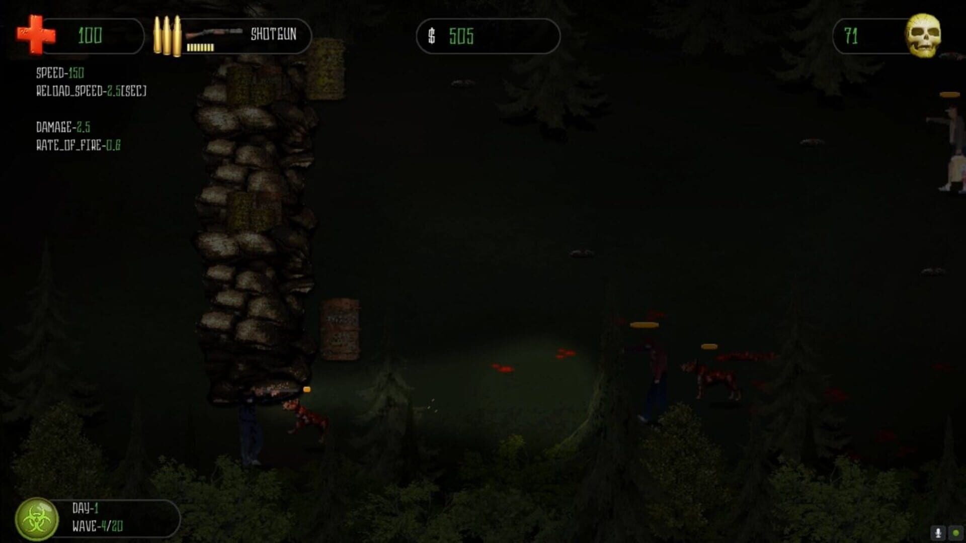 In the dark forest - Screenshot