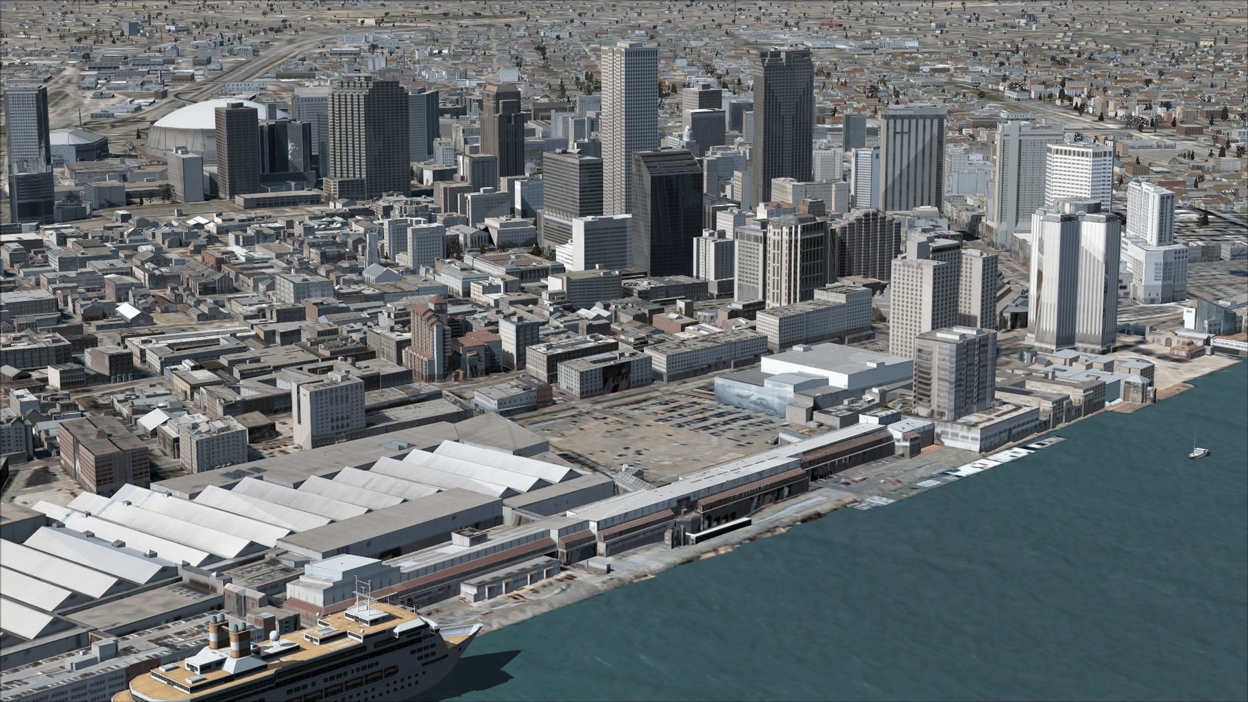 Microsoft Flight Simulator X: Steam Edition - US Cities X: New Orleans screenshot