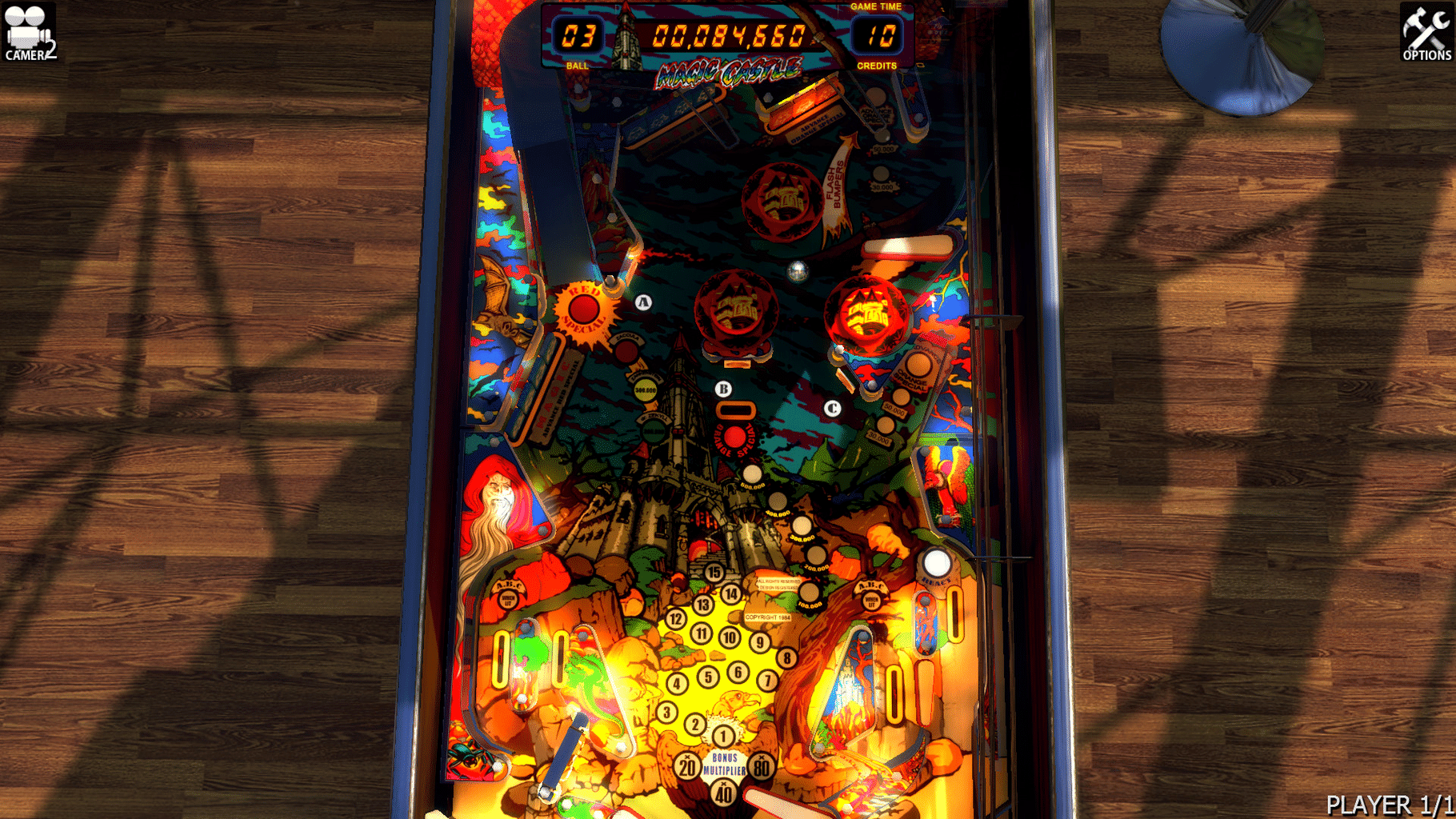 Zaccaria Pinball: Magic Castle Table screenshot