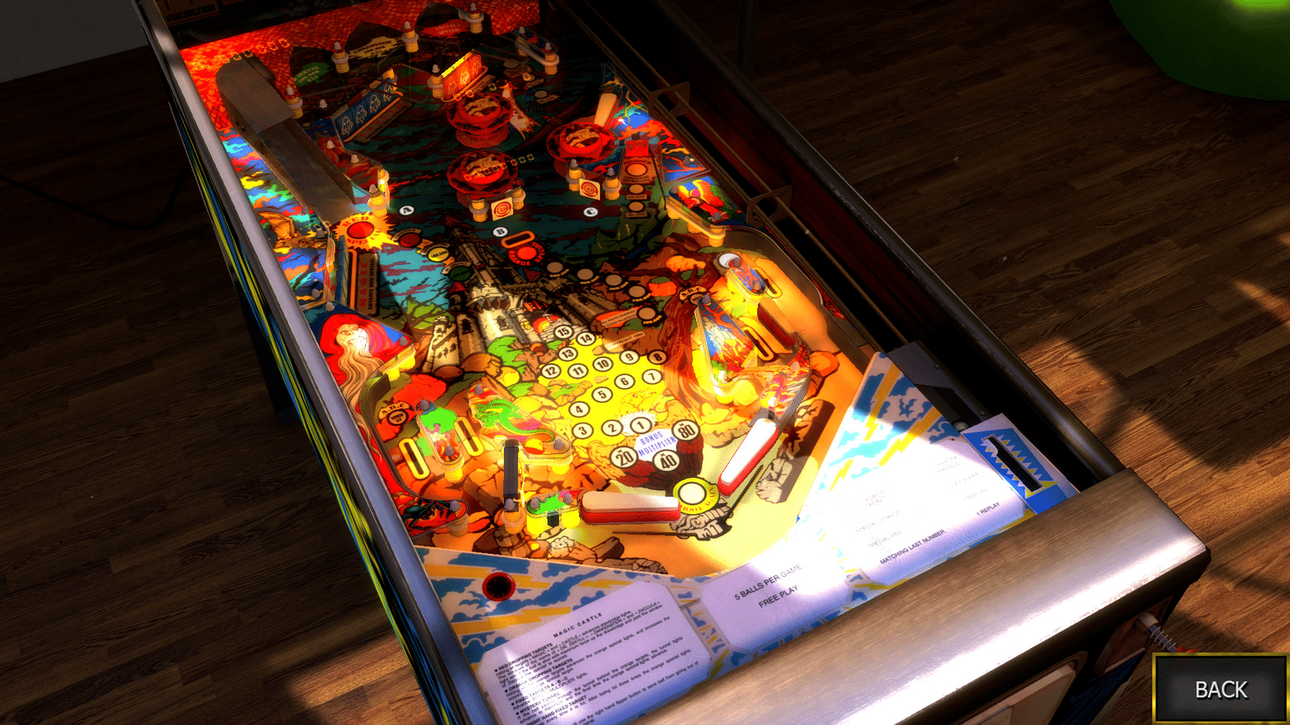 Zaccaria Pinball: Magic Castle Table screenshot