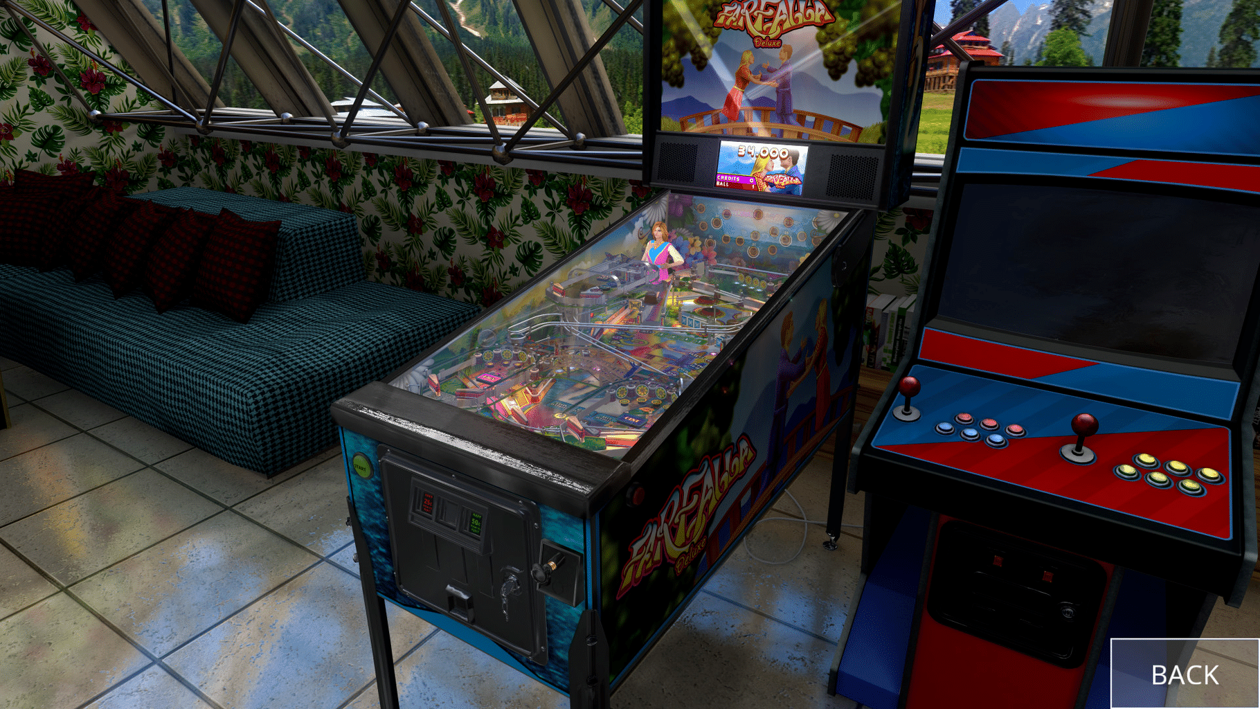 Zaccaria Pinball: Farfalla Deluxe Pinball Table screenshot