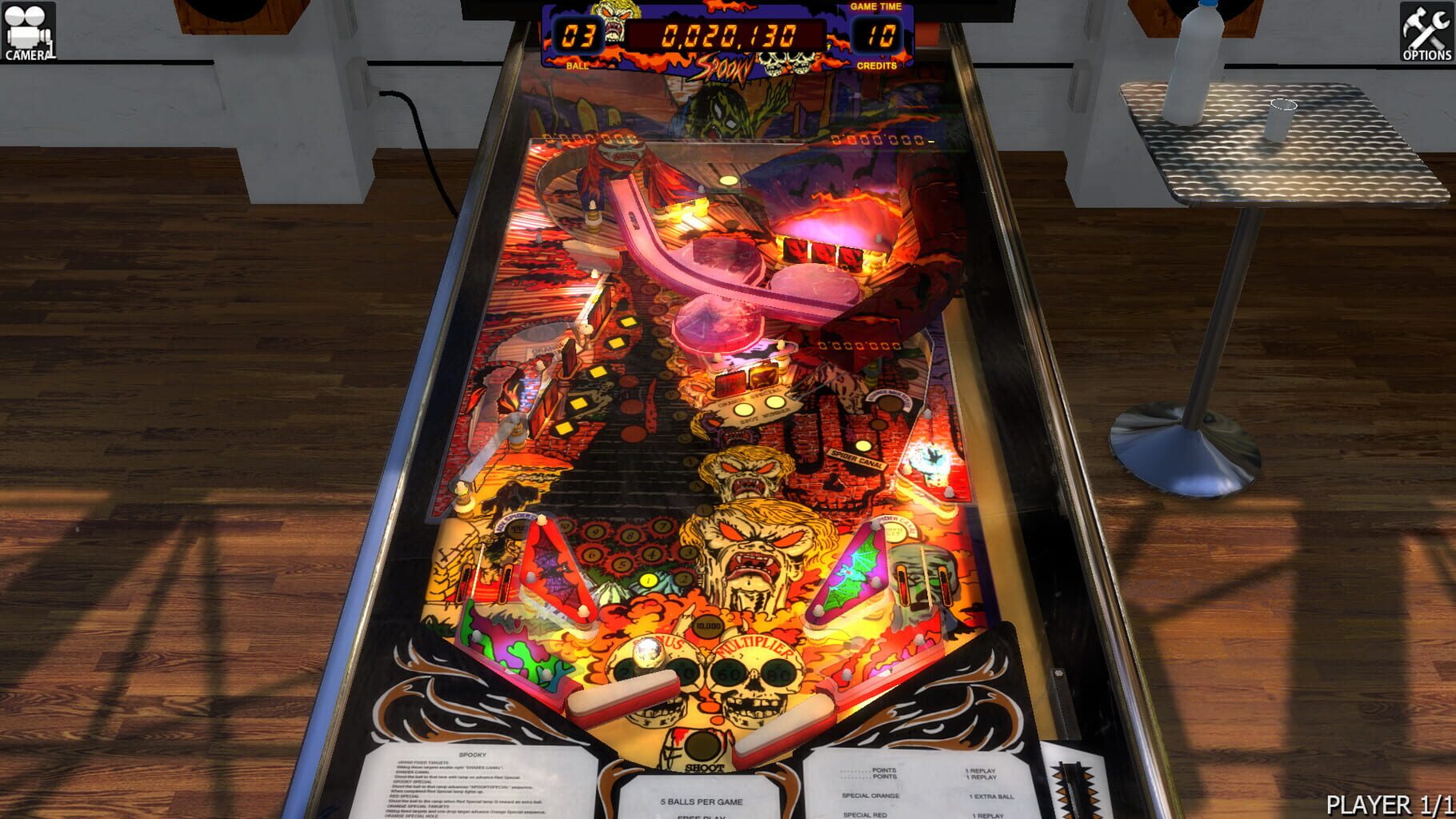 Zaccaria Pinball: Spooky Table screenshot