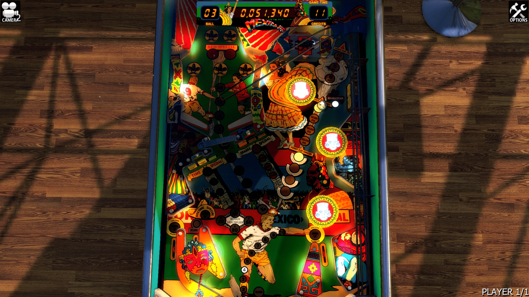 Zaccaria Pinball: Mexico '86 Table screenshot