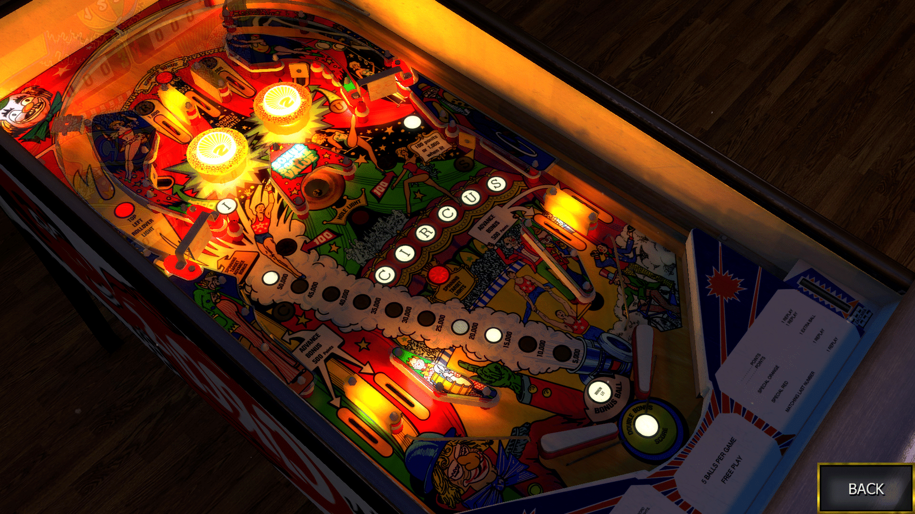 Zaccaria Pinball: Circus Table screenshot