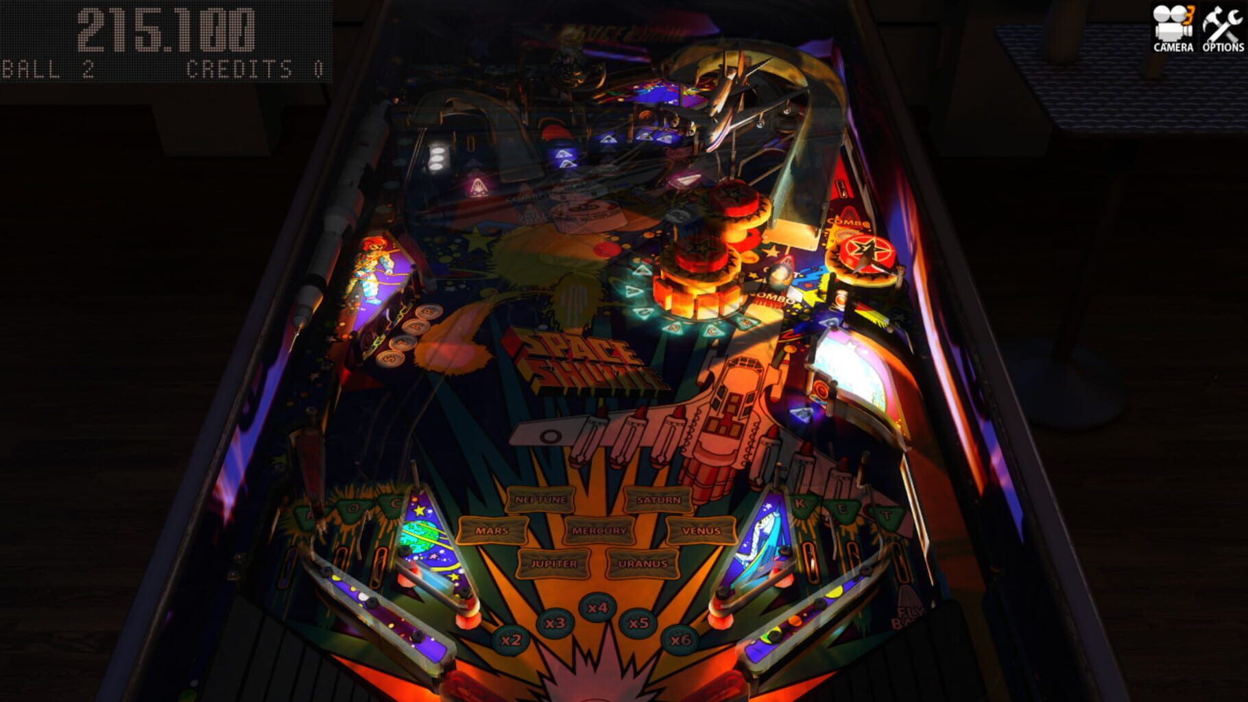 Captura de pantalla - Zaccaria Pinball: Space Shuttle 2016 Table