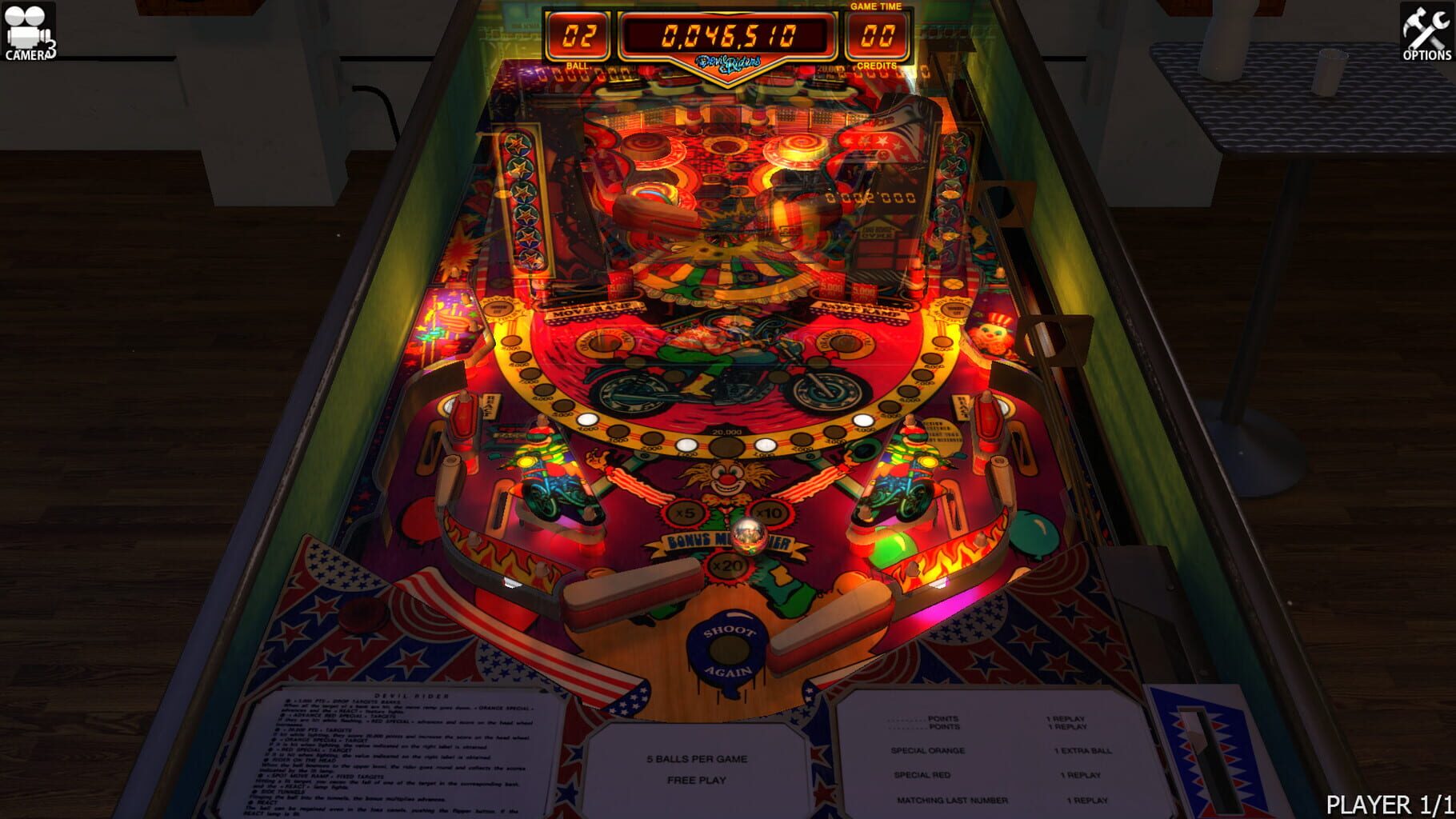 Captura de pantalla - Zaccaria Pinball: Devil Riders Table