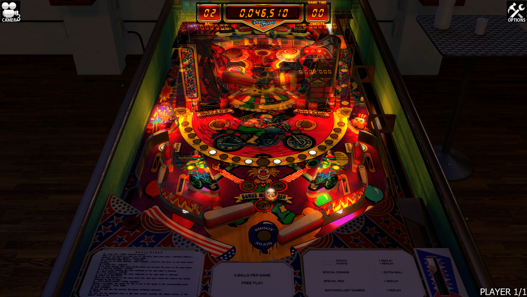 Zaccaria Pinball: Devil Riders Table screenshot