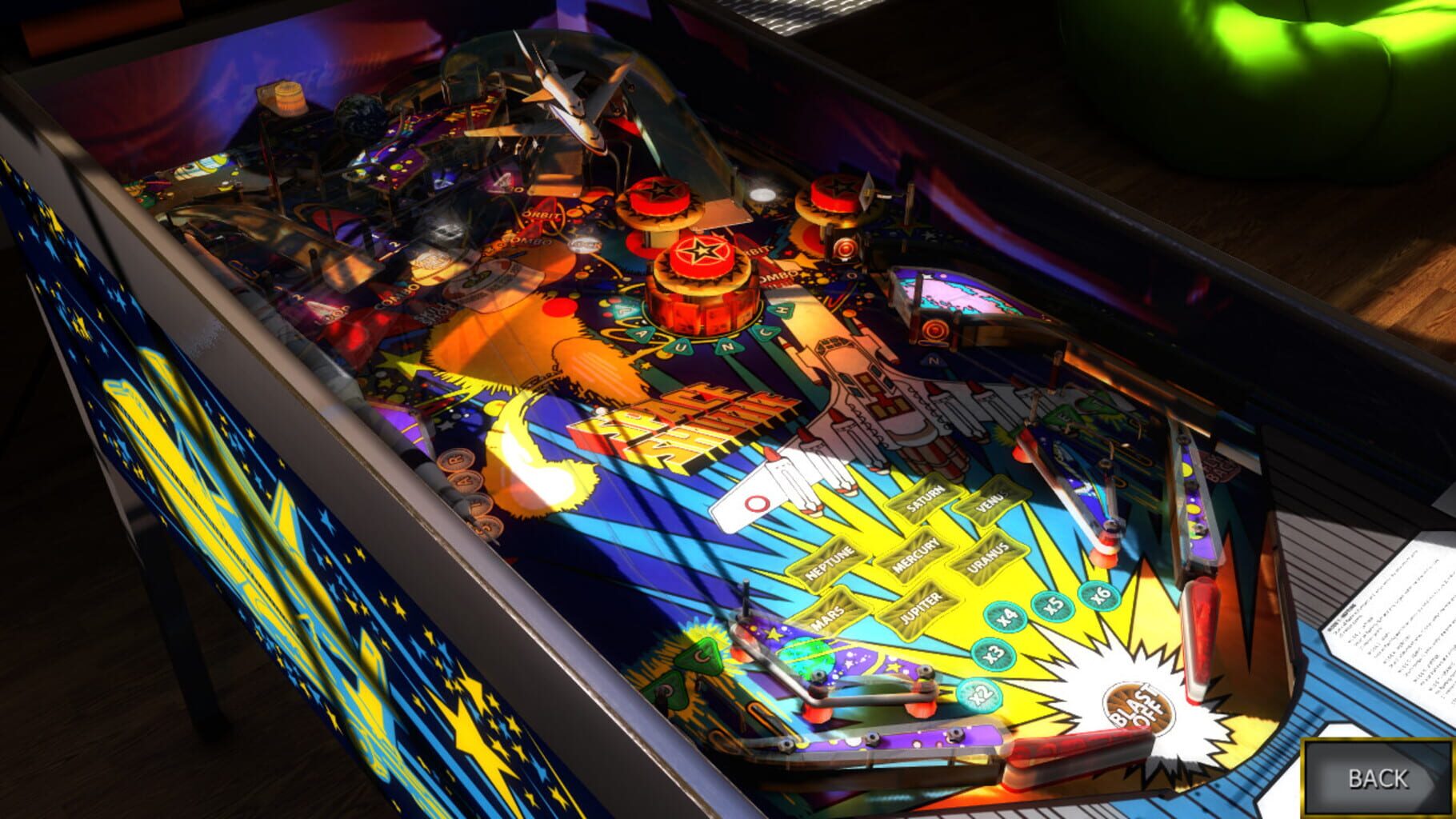 Captura de pantalla - Zaccaria Pinball: Space Shuttle 2016 Table