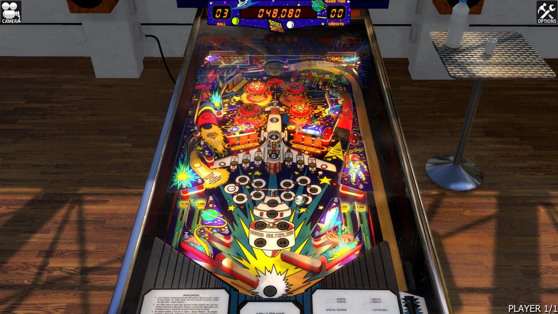 Captura de pantalla - Zaccaria Pinball: Space Shuttle Table