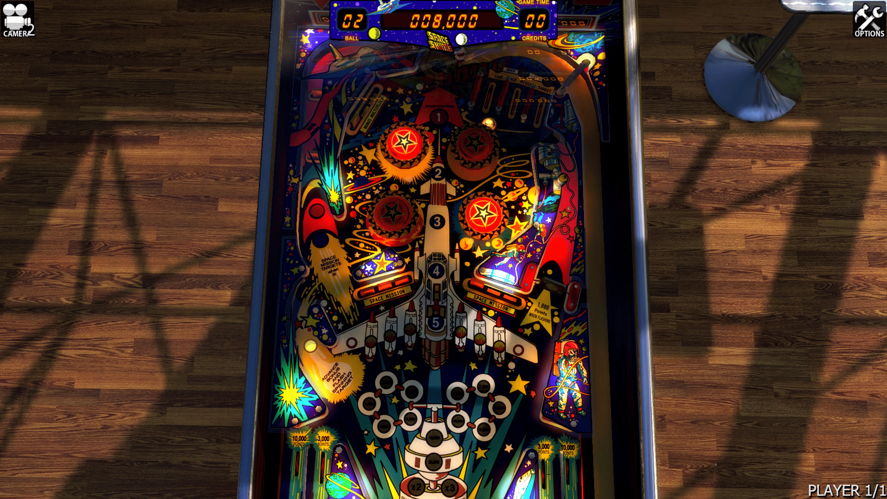 Zaccaria Pinball: Space Shuttle Table screenshot