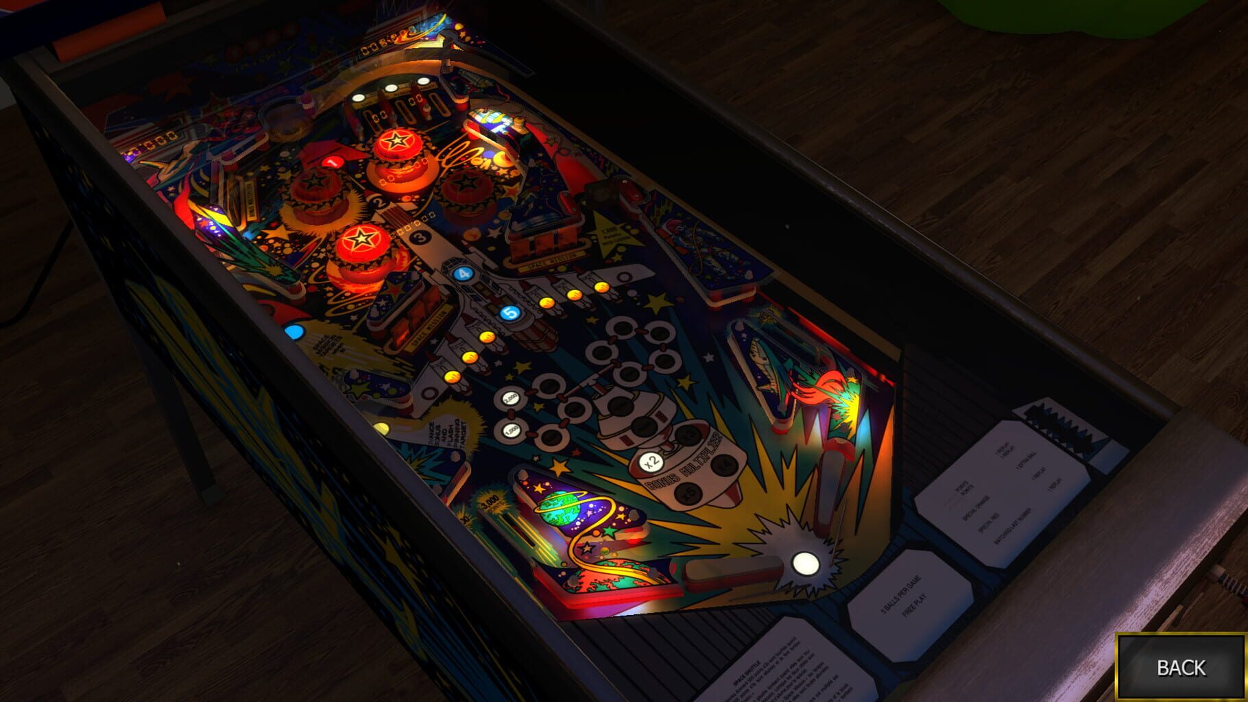 Captura de pantalla - Zaccaria Pinball: Space Shuttle Table