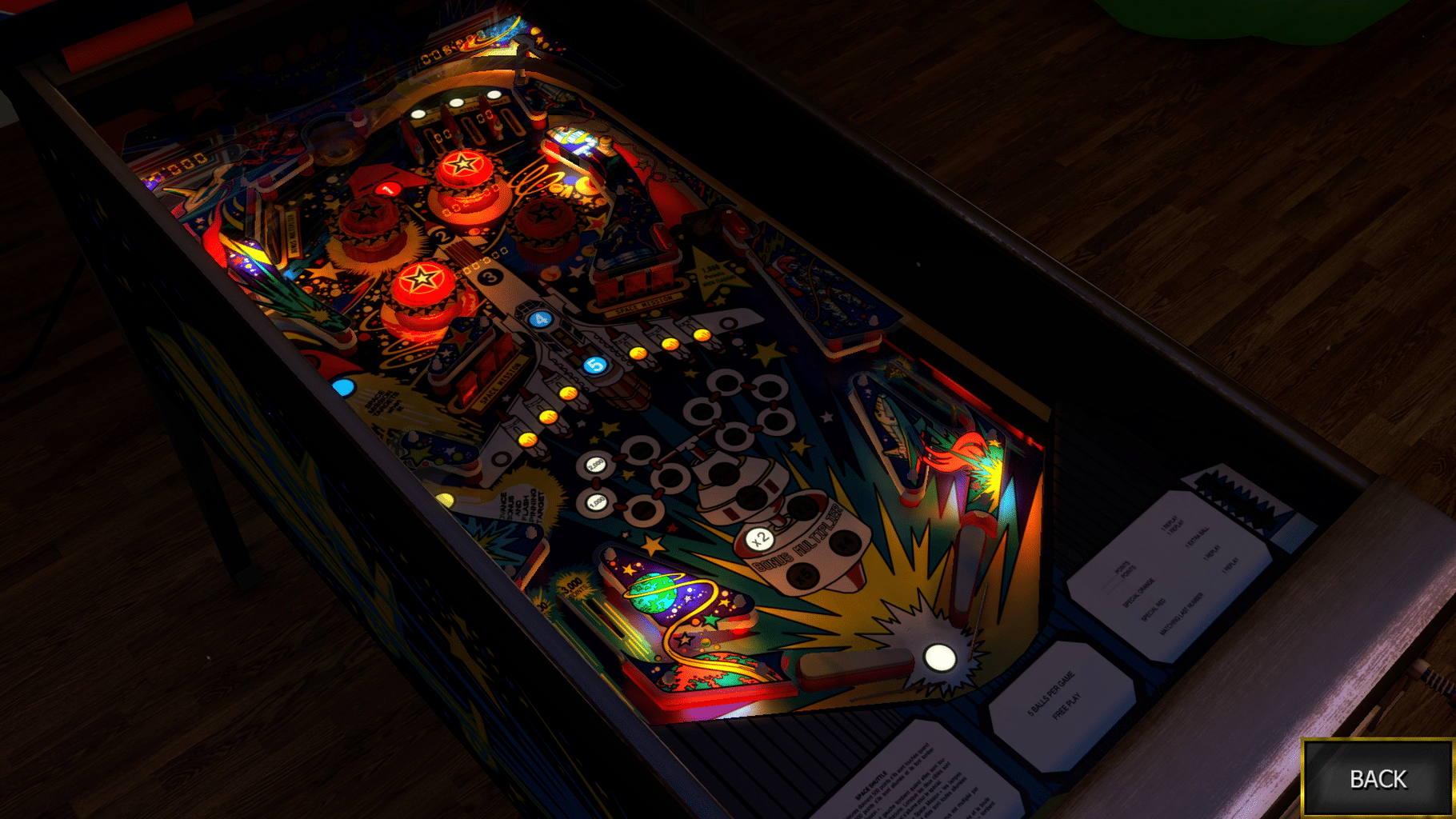 Zaccaria Pinball: Space Shuttle Table screenshot