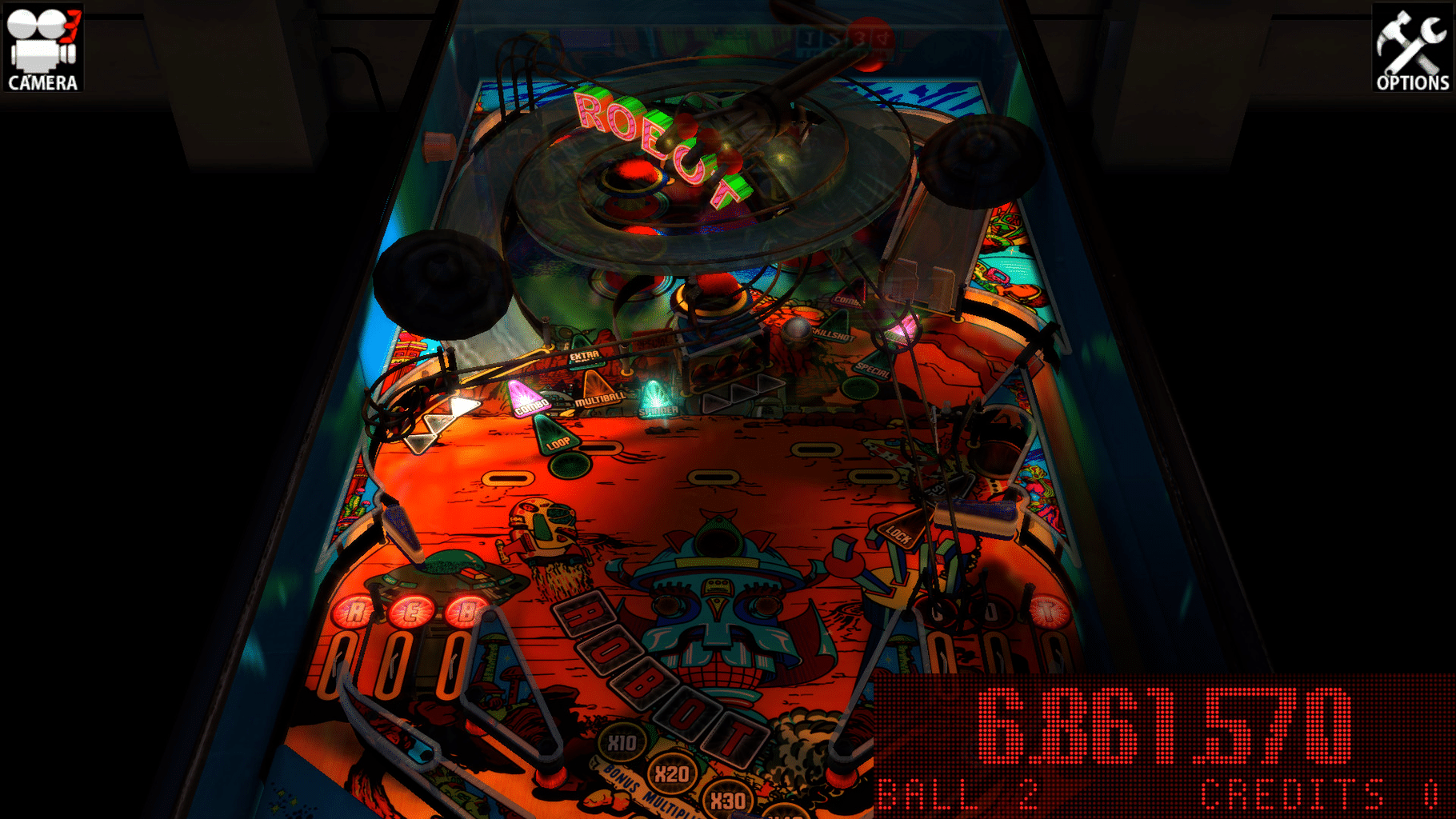 Zaccaria Pinball: Robot 2018 Table screenshot