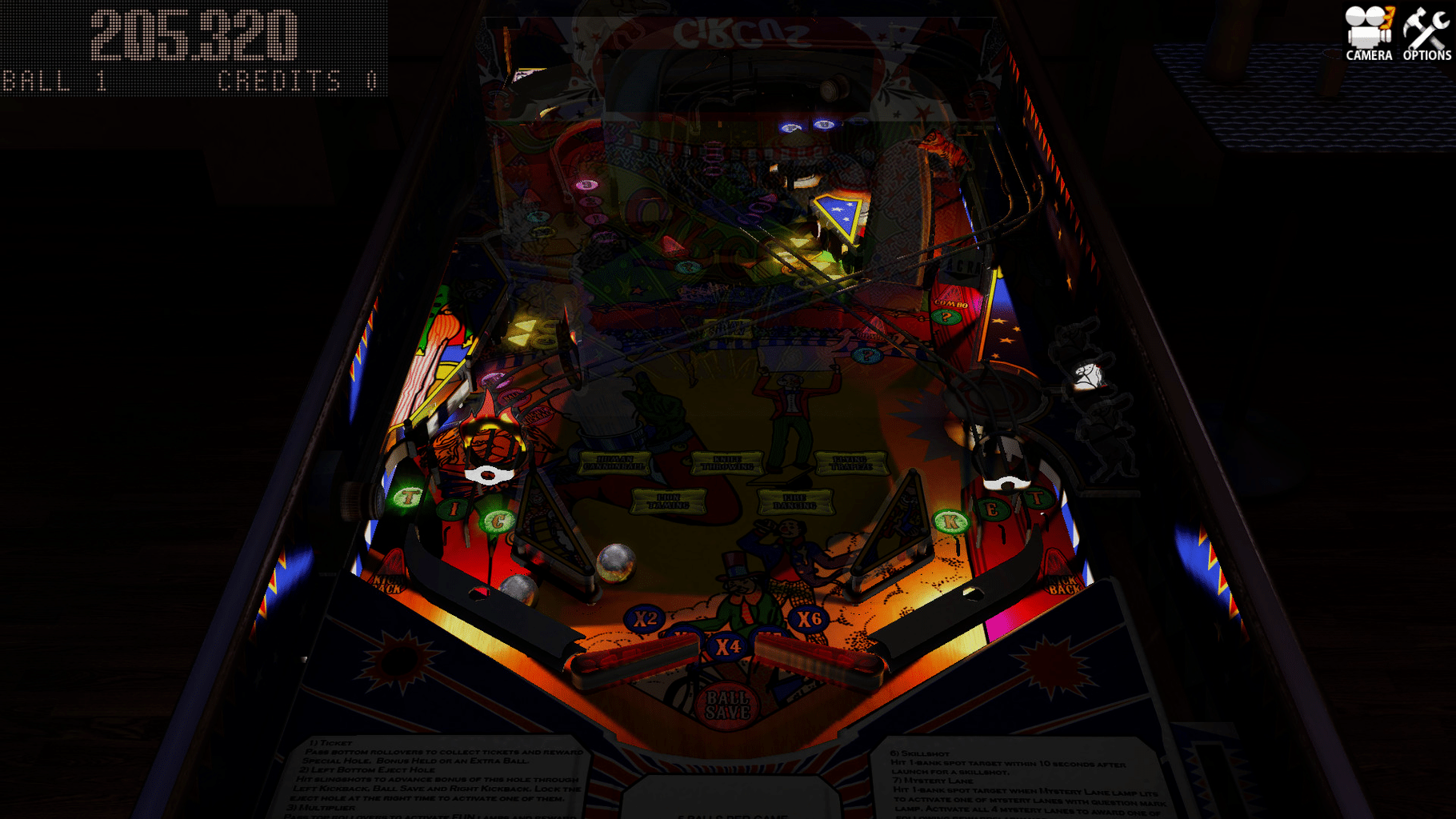 Zaccaria Pinball: Circus 2017 Table screenshot