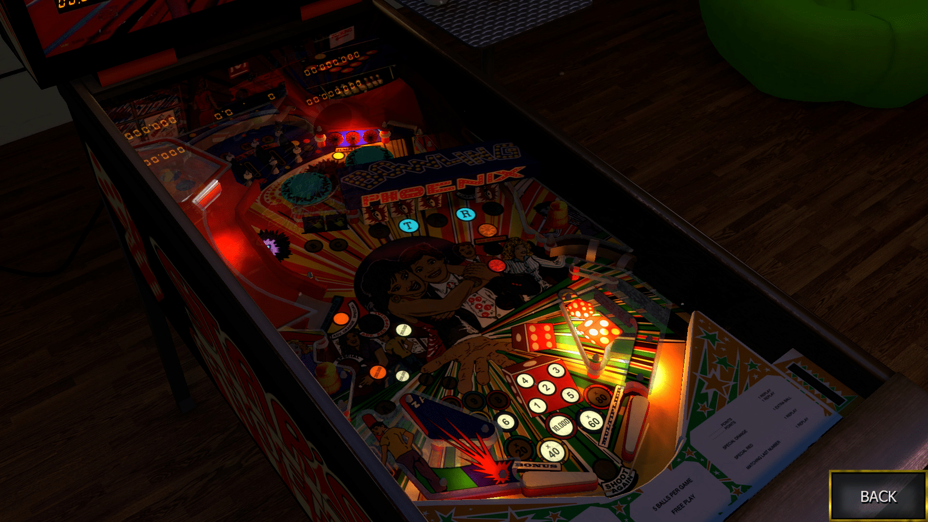 Zaccaria Pinball: Star's Phoenix Table screenshot