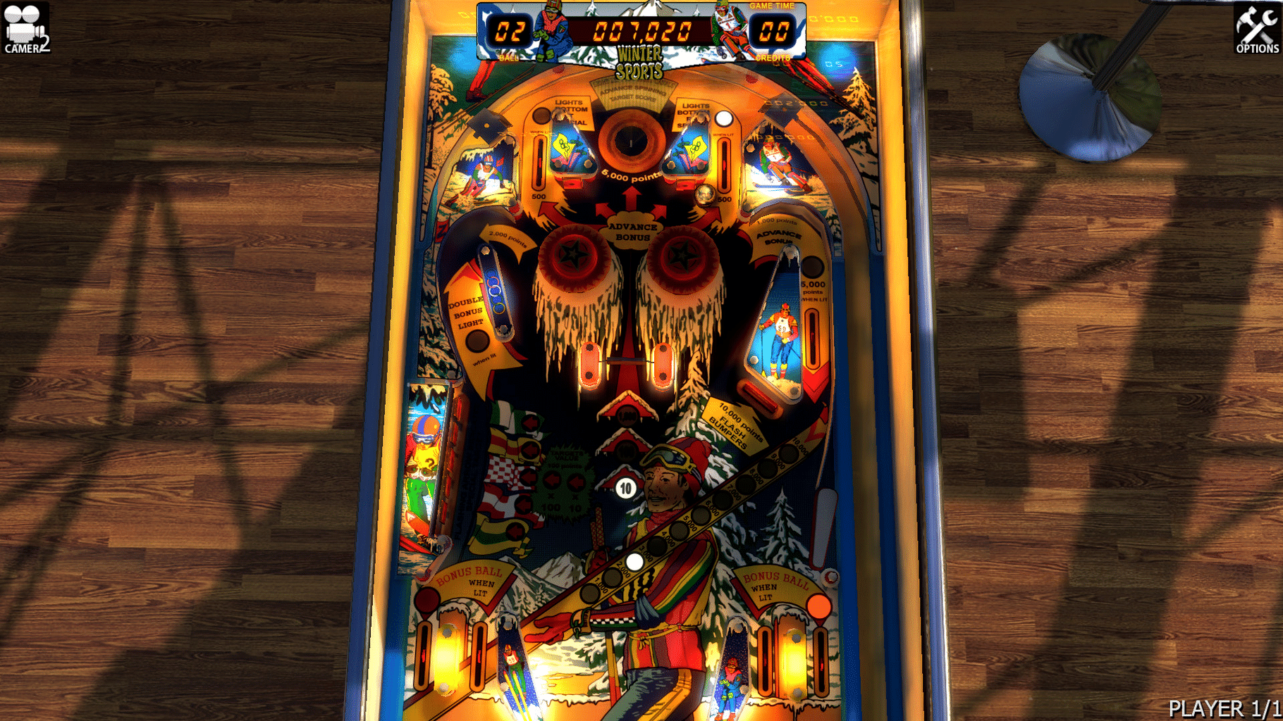 Zaccaria Pinball: Winter Sports Table screenshot