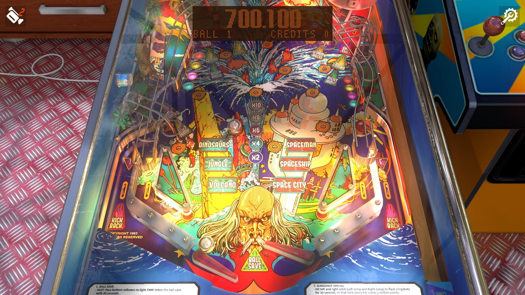 Zaccaria Pinball: Time Machine 2019 Table screenshot