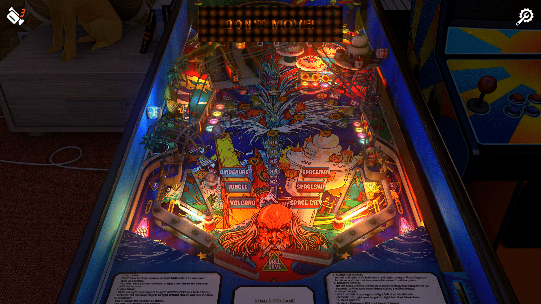 Zaccaria Pinball: Time Machine 2019 Table screenshot