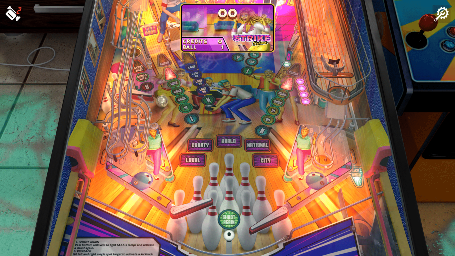 Zaccaria Pinball: Strike Deluxe Pinball Table screenshot