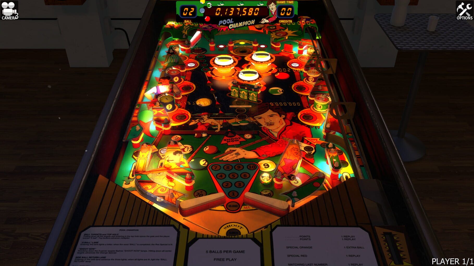 Captura de pantalla - Zaccaria Pinball: Pool Champion Table