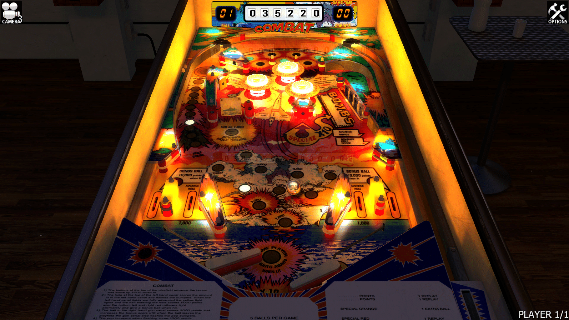 Zaccaria Pinball: Combat Table screenshot