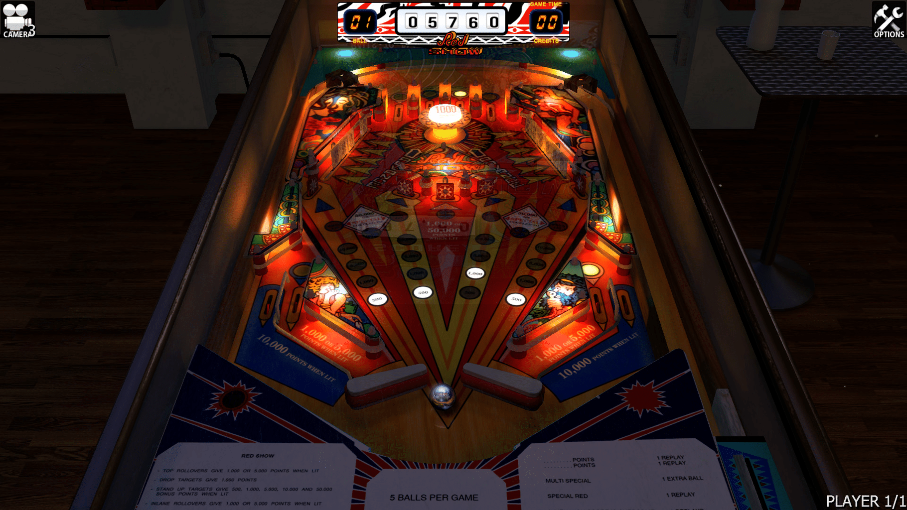 Zaccaria Pinball: Red Show Table screenshot