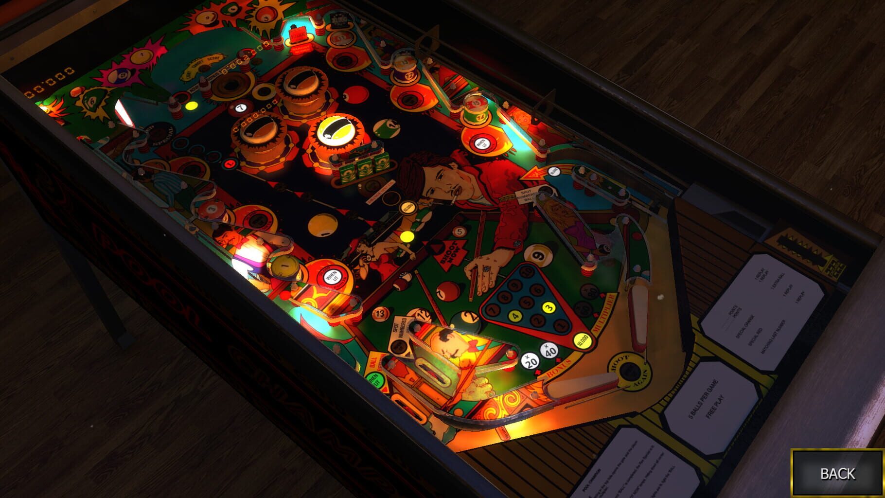 Captura de pantalla - Zaccaria Pinball: Pool Champion Table