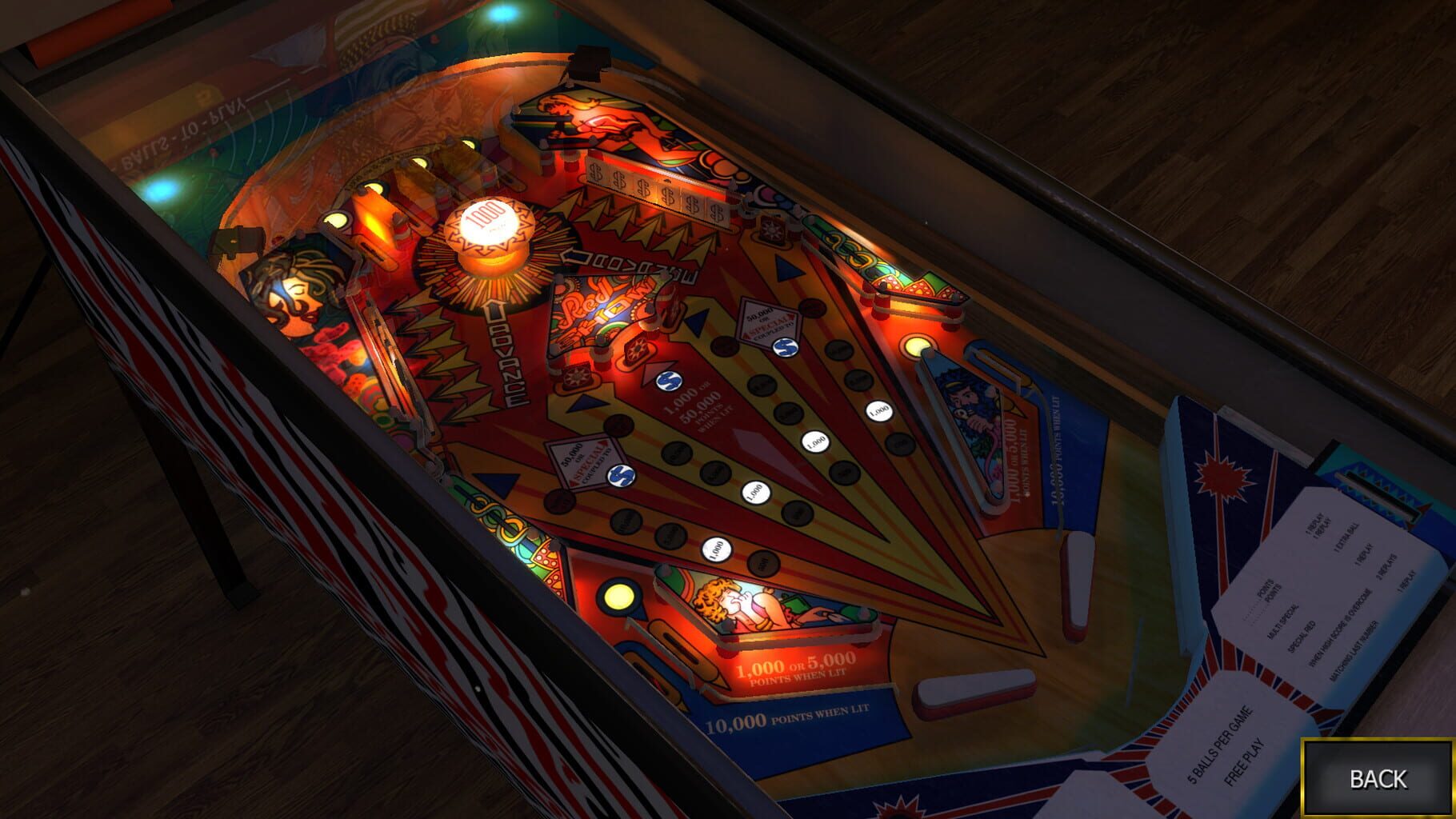 Zaccaria Pinball: Red Show Table screenshot