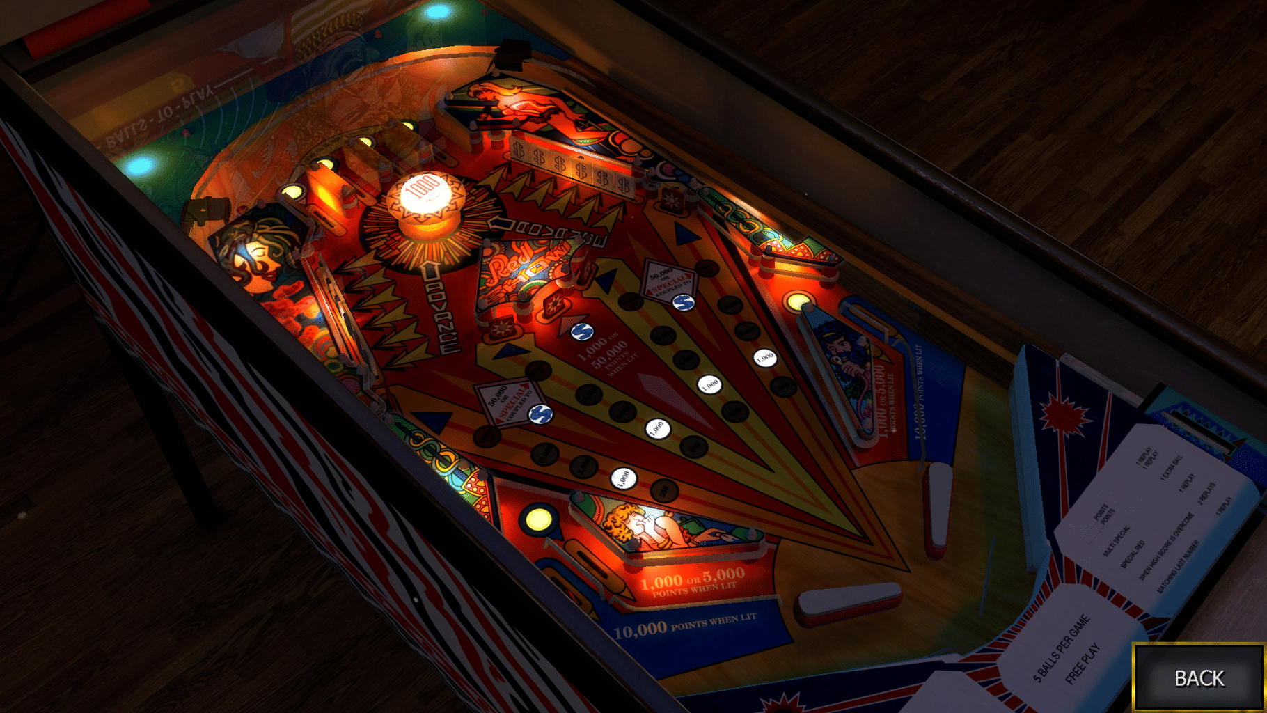 Zaccaria Pinball: Red Show Table screenshot