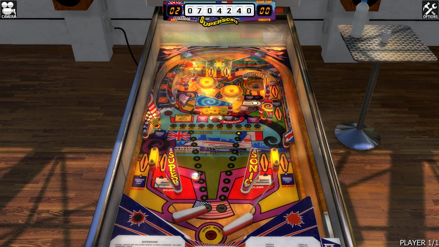 Zaccaria Pinball: Supersonic Table screenshot