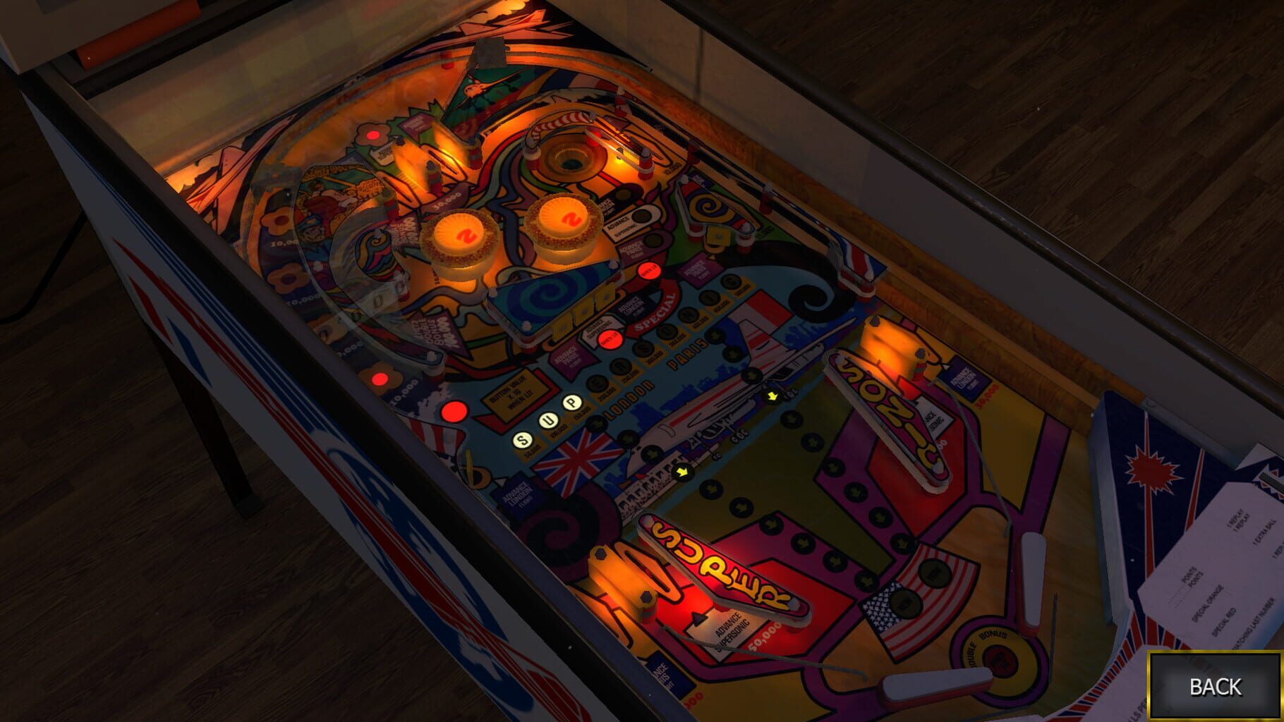 Captura de pantalla - Zaccaria Pinball: Supersonic Table