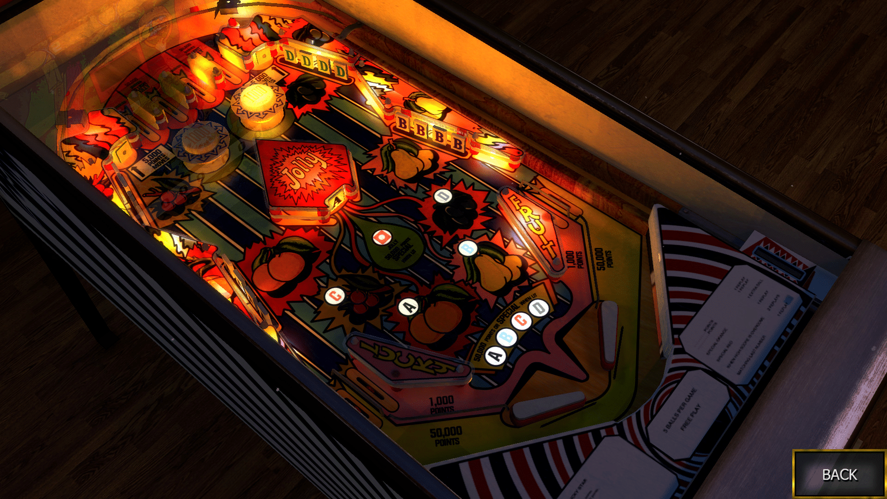 Zaccaria Pinball: Lucky Fruit Table screenshot