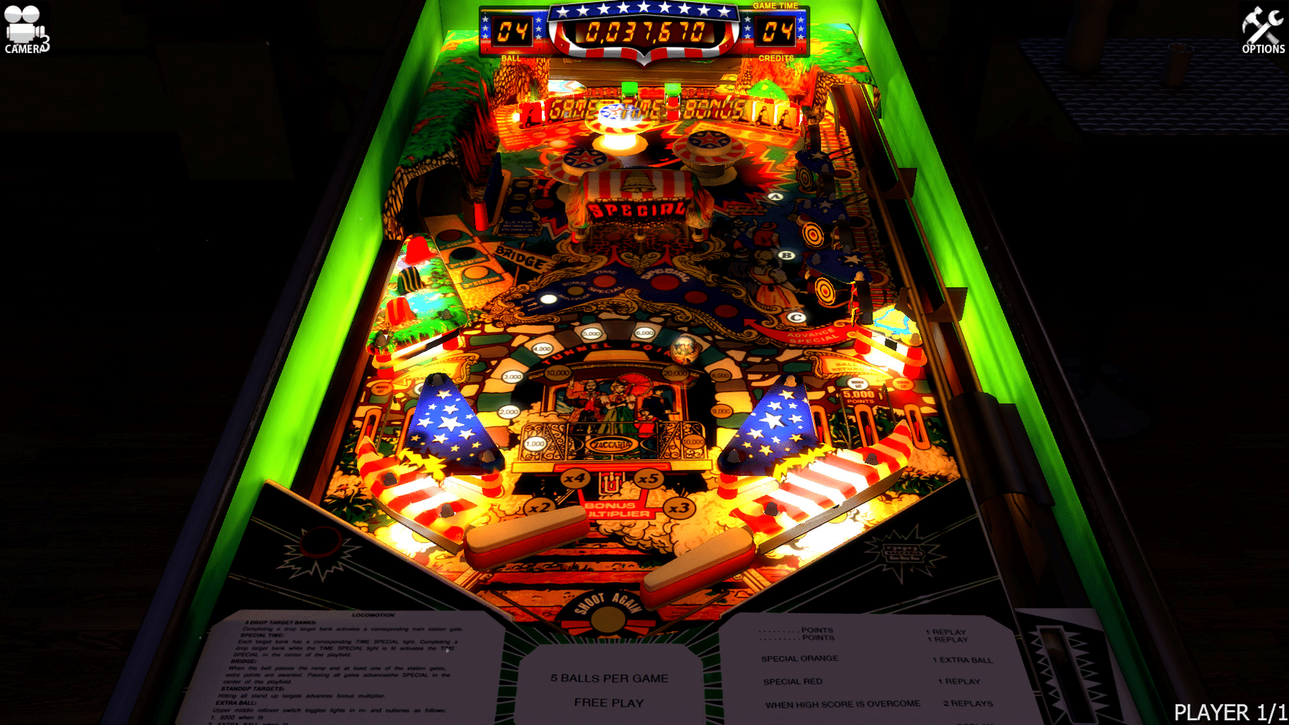 Zaccaria Pinball: Locomotion Table screenshot