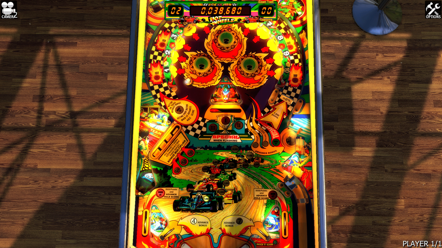 Zaccaria Pinball: Hot Wheels Table screenshot