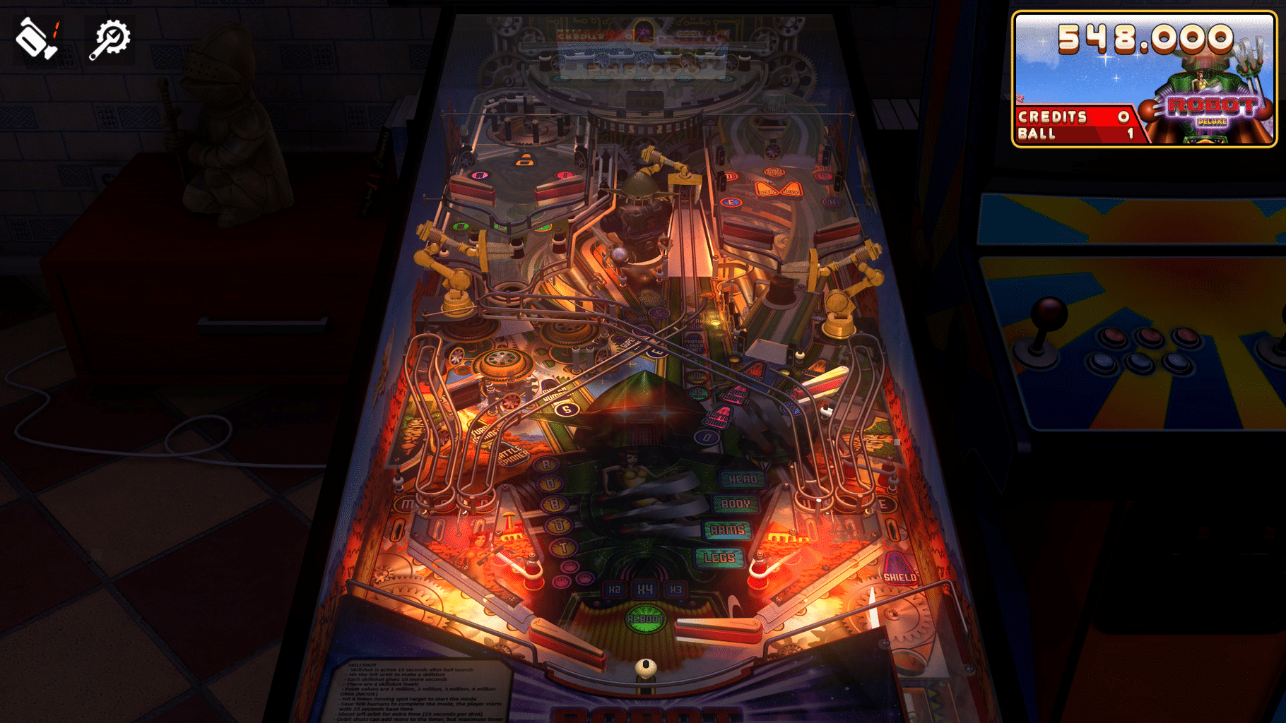 Zaccaria Pinball: Robot Deluxe Pinball Table screenshot