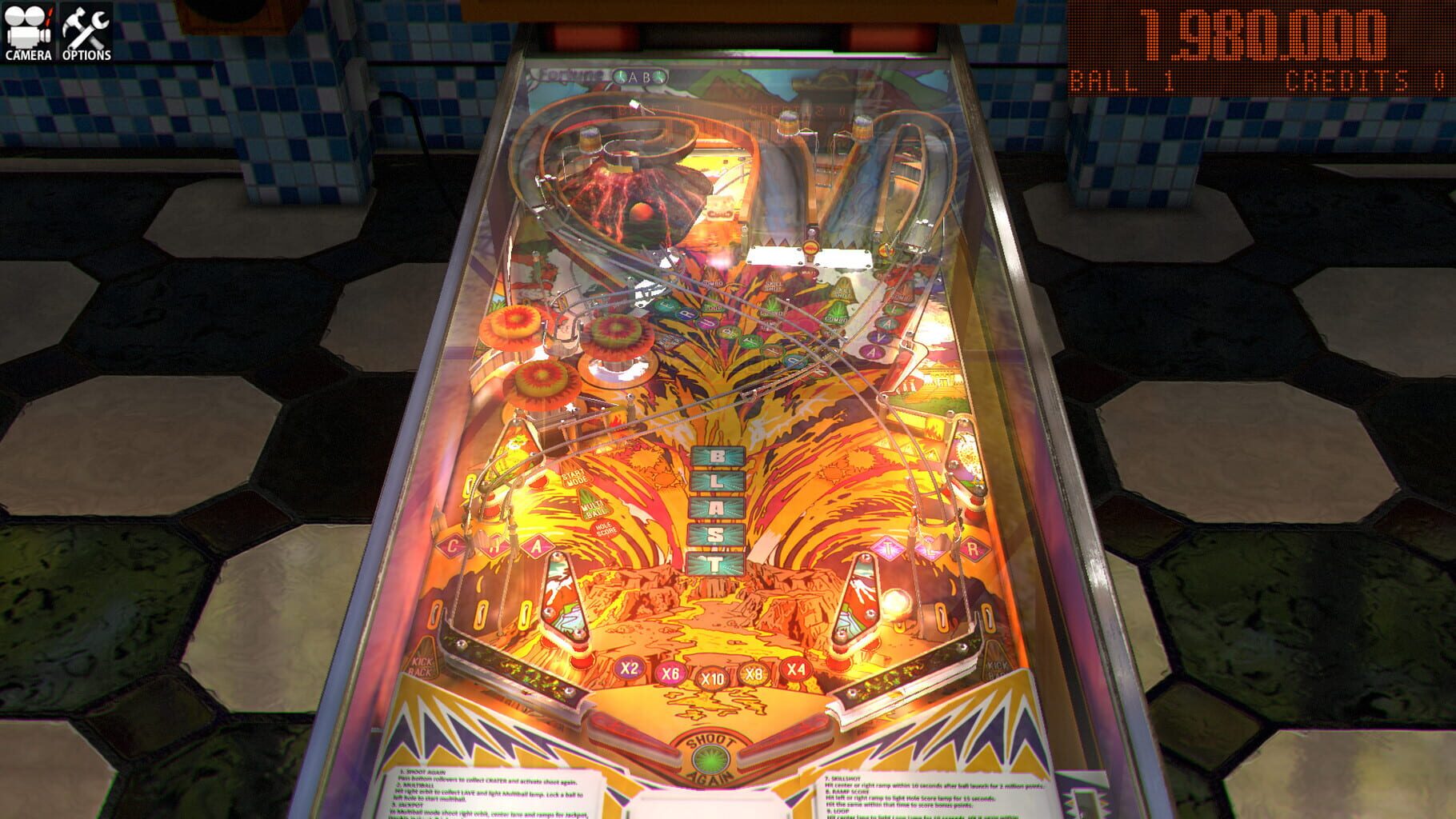 Zaccaria Pinball: Fire Mountain 2019 Table screenshot